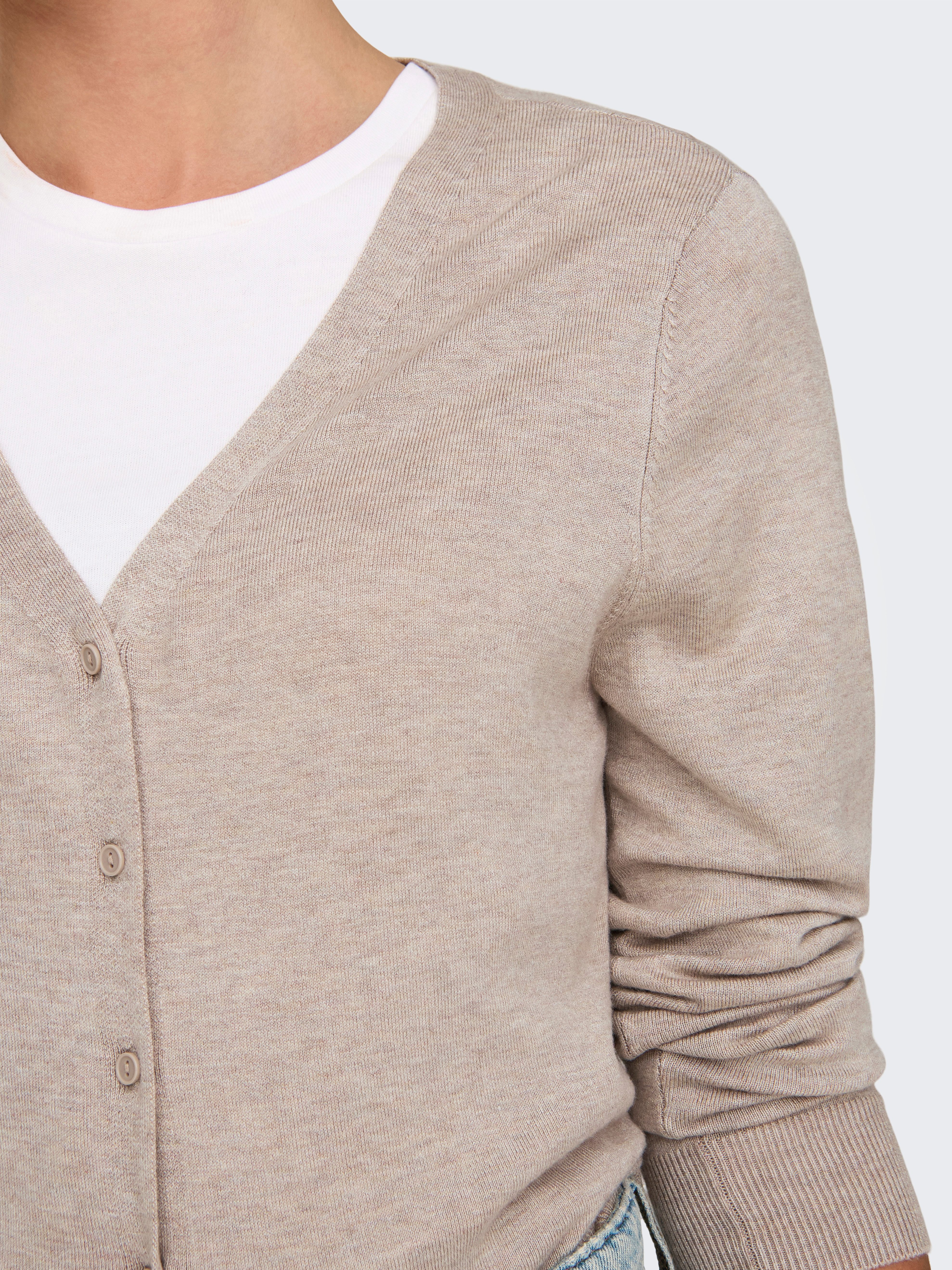 Only Vest ONLVENICE LIFE LS VNECK CARDI KNT NOOS