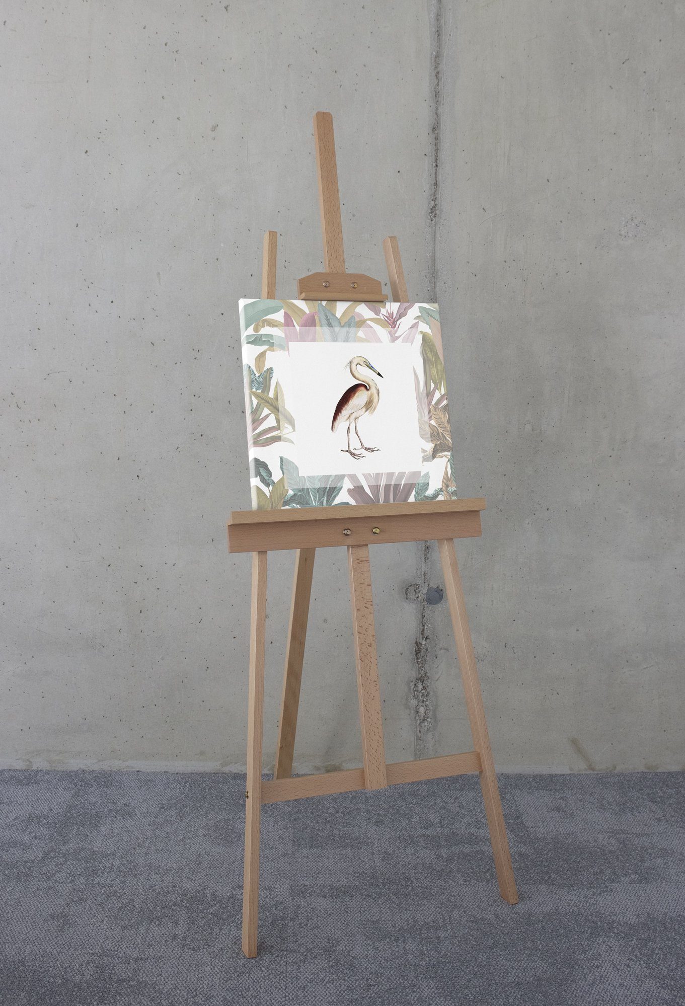 Komar Artprint op linnen Uncommon Bird - Afmeting 40 x 40 cm (1 stuk)