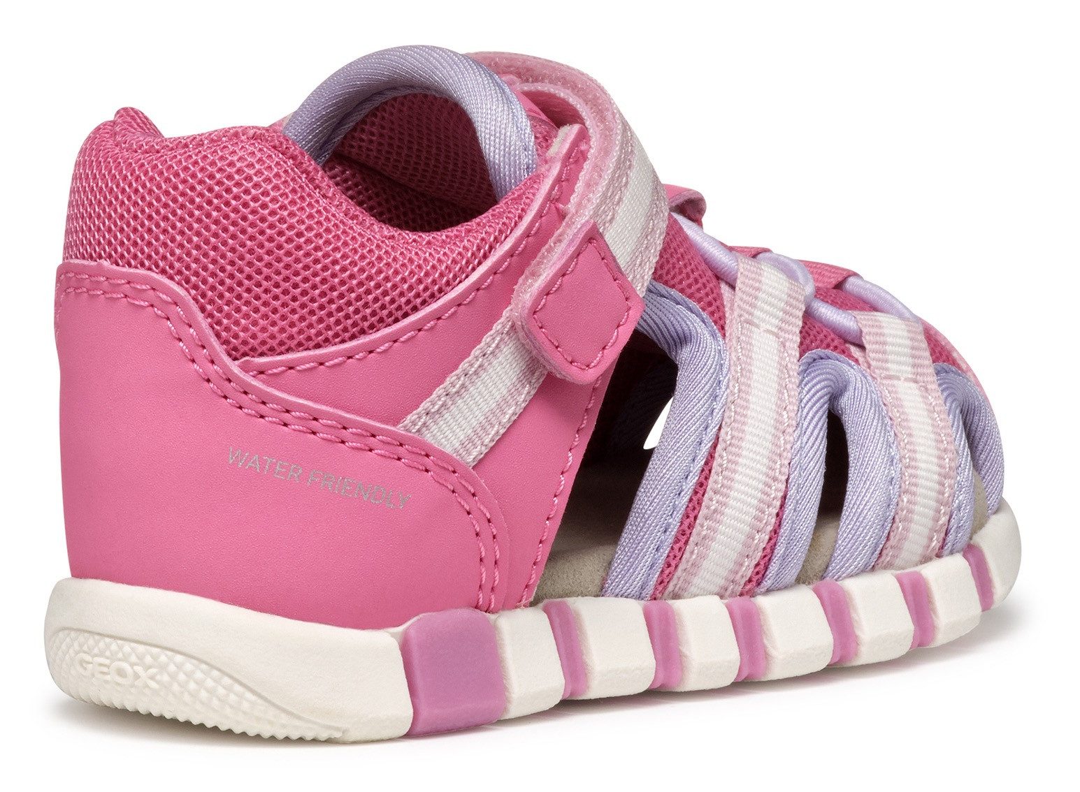 Geox Babyschoentjes B SANDAL IUPIDOO GIR , sandaal, klittenbandschoen, babyschoen in sportieve trekking-look