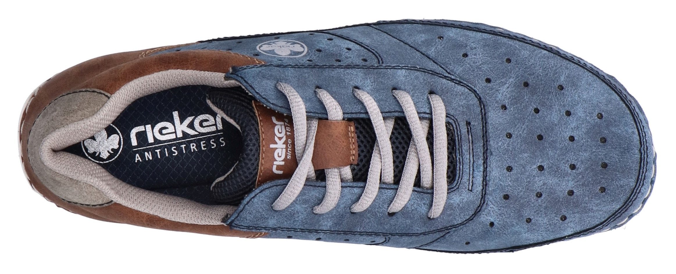 Rieker Sneakers , veterschoen, lage schoen, vrijetijdsschoen met memosoft binnenzool