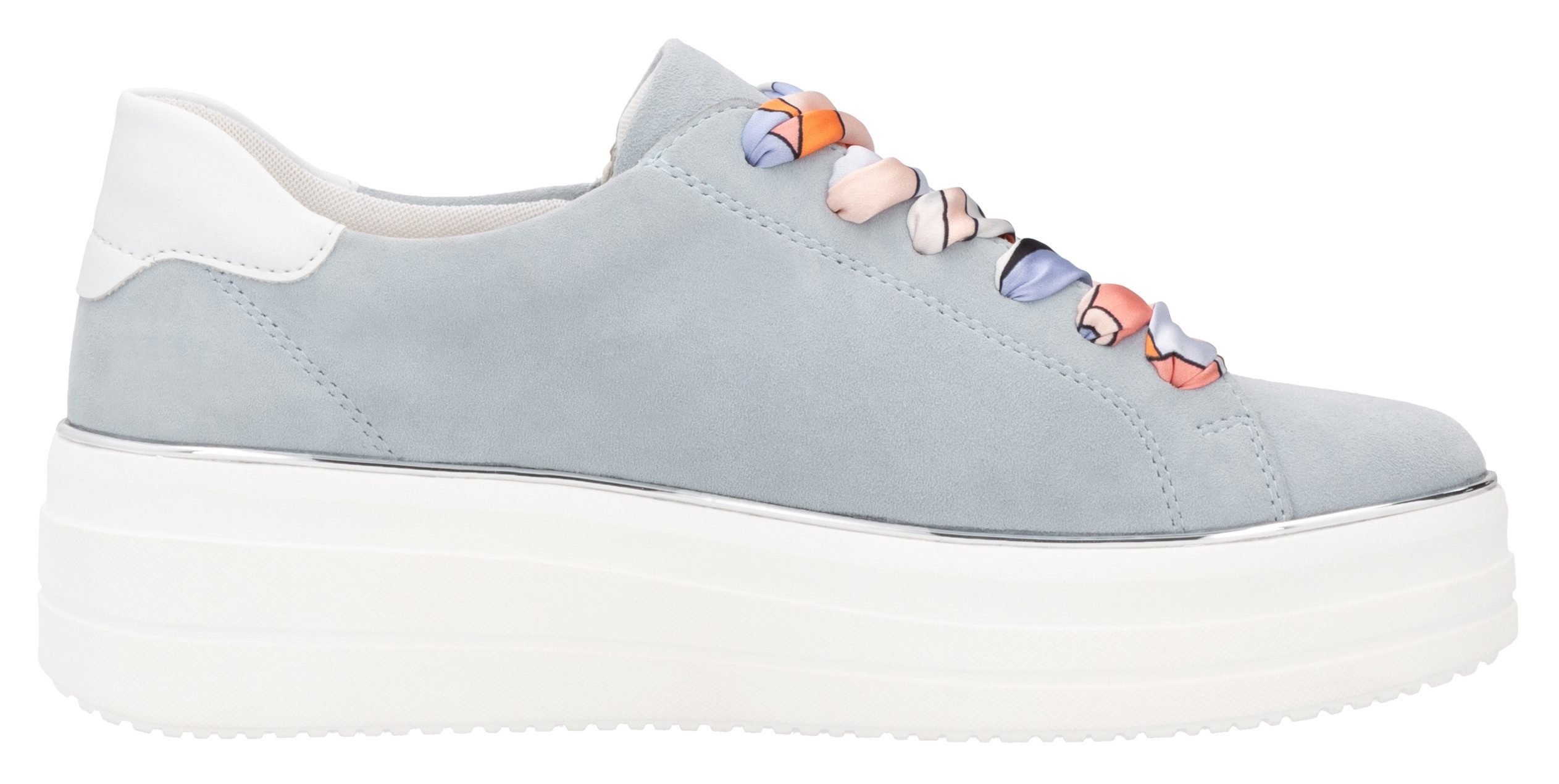 Remonte Plateausneakers , vrijetijdsschoen, lage schoen, veterschoen met zijrits