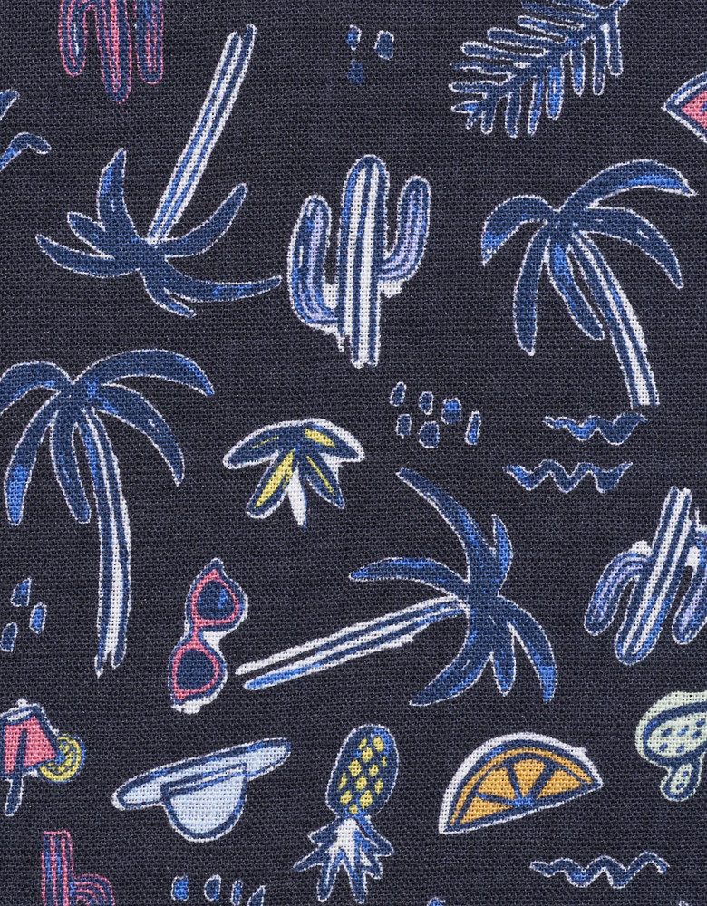 Bugatti Overhemd met korte mouwen met zomerse prints