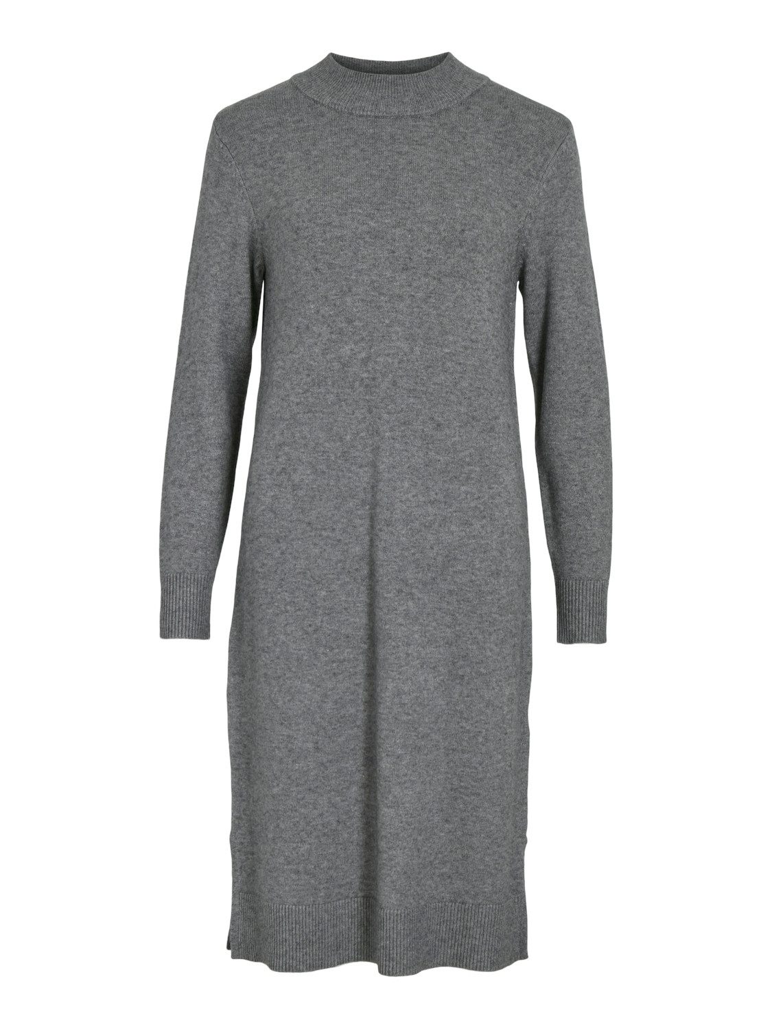 Vila Gebreide jurk VIRIL CREW NECK L/S MIDI DRESS - NOOS