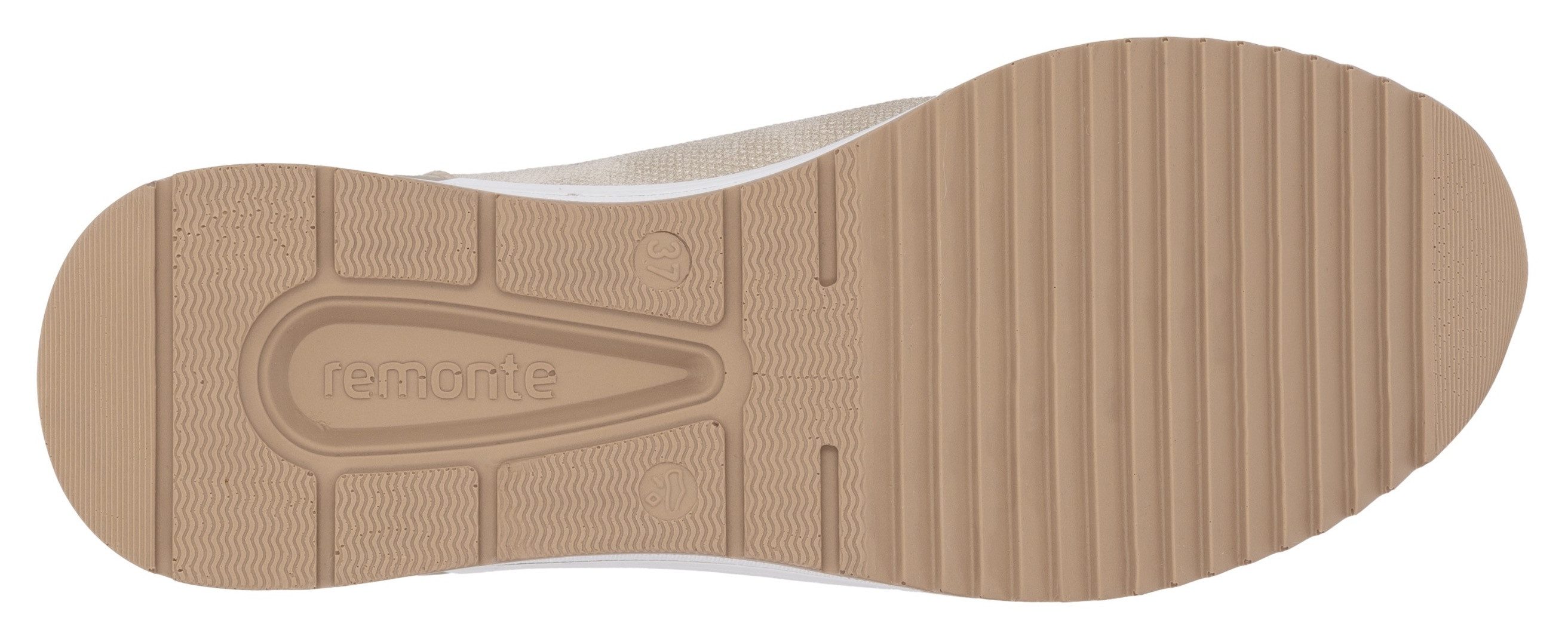 Remonte Slip-on sneakers , vrijetijdsschoen, lage schoen, slipper in vegan verwerking