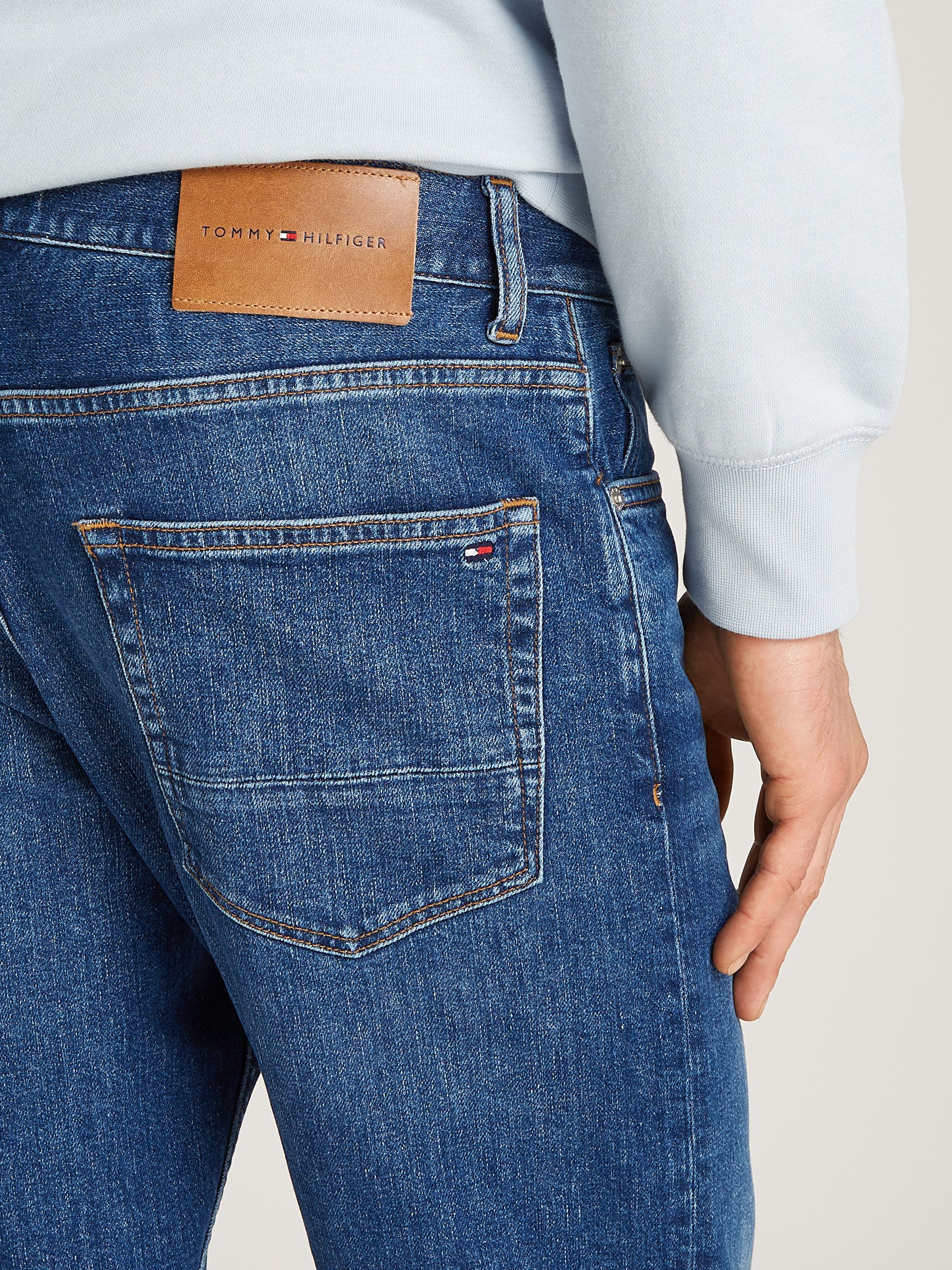 Tommy Hilfiger Straight jeans in blauwe wassing