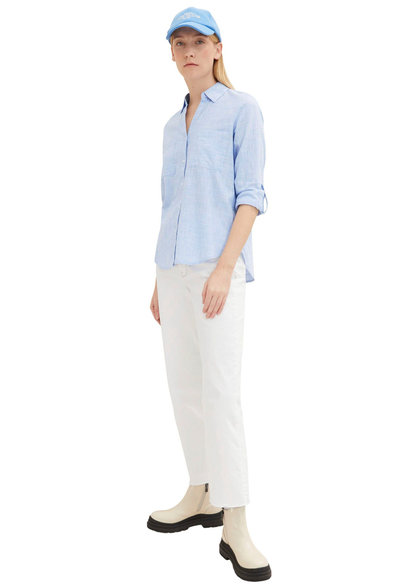Tom Tailor Blouse met lange mouwen met borstzakken