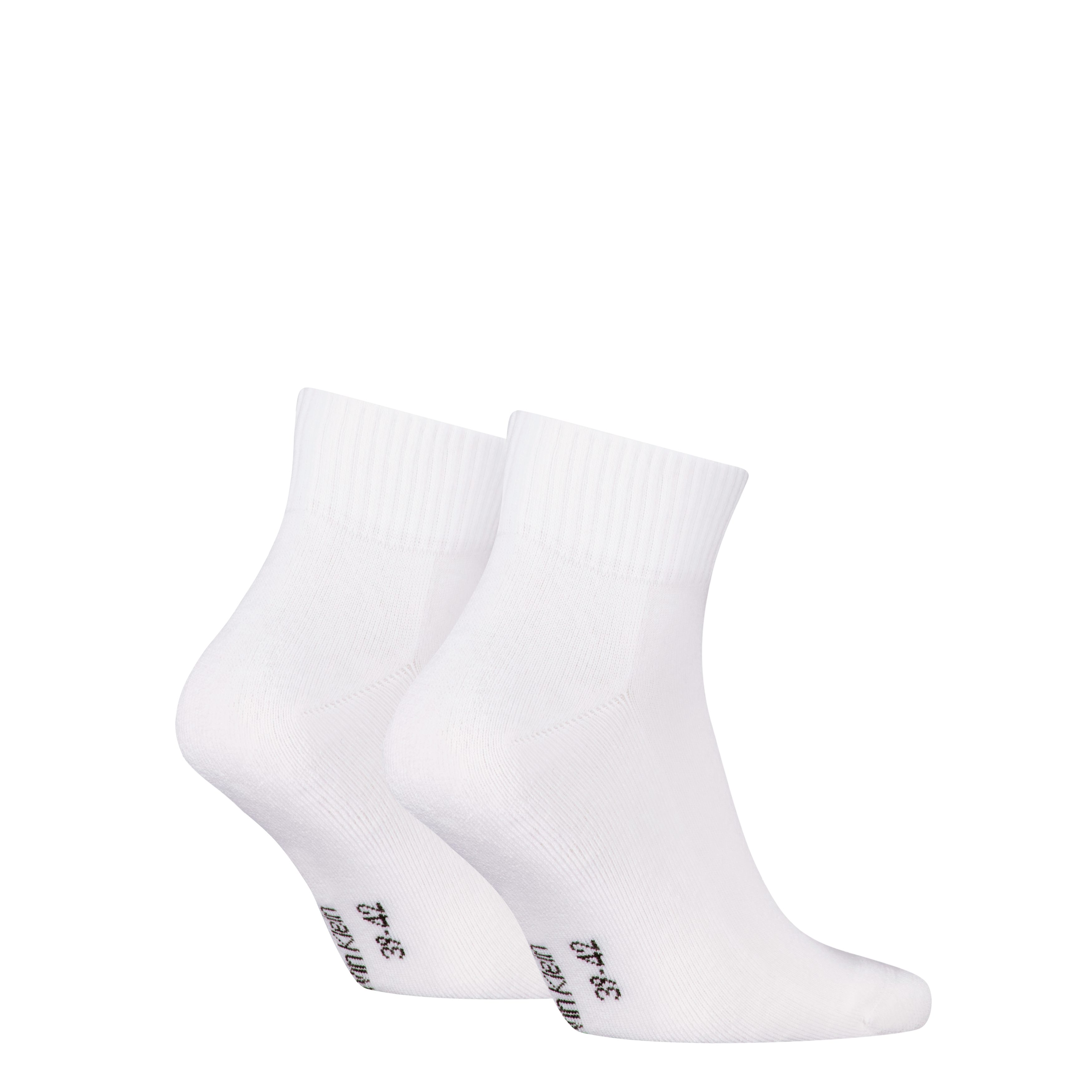 Calvin Klein Jeans Korte sokken CKJ MEN QUARTER 2P MONOGRAM met een stijlvol logoborduursel (2 paar, 2 paar)