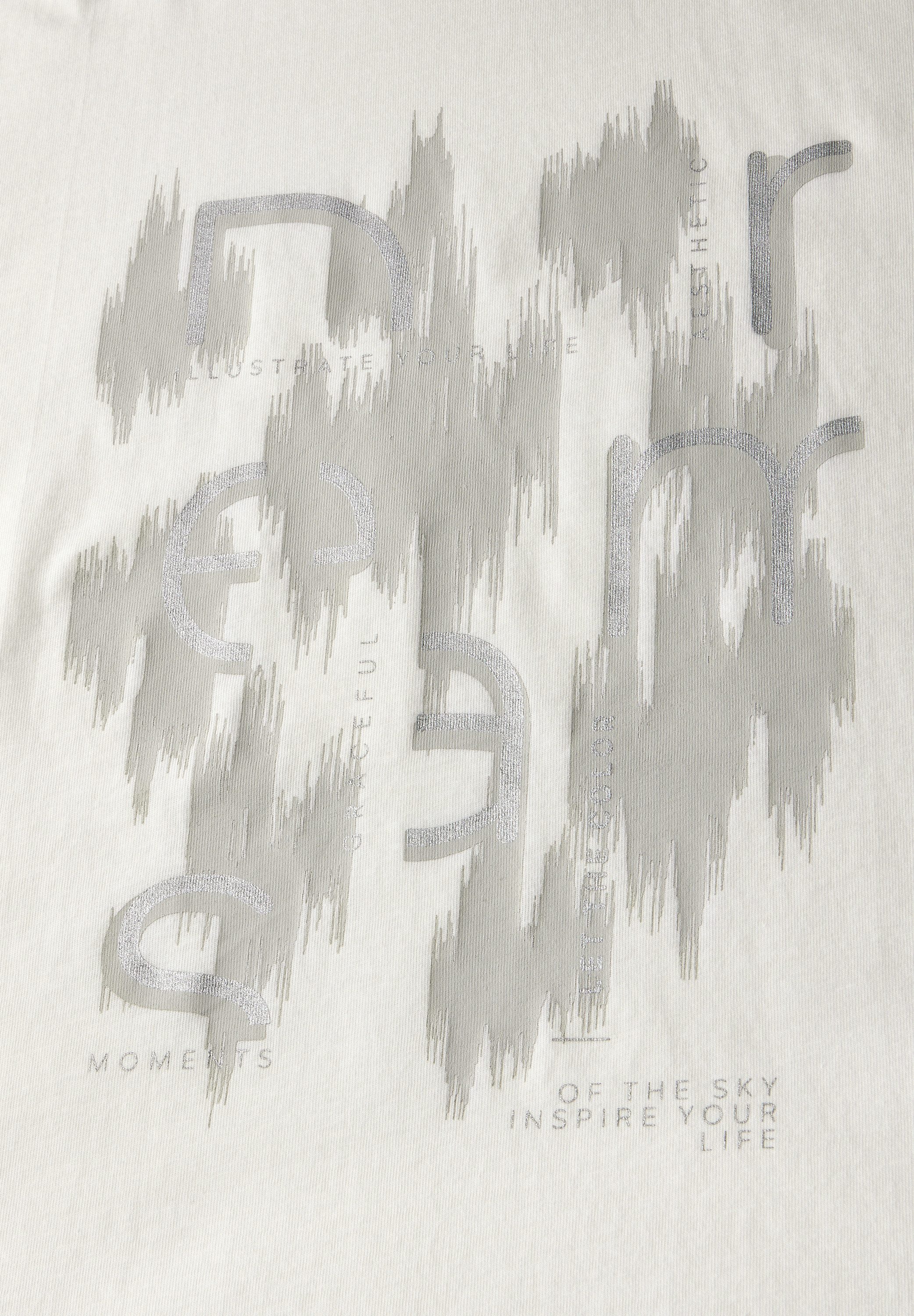 Cecil T-shirt met folieprint