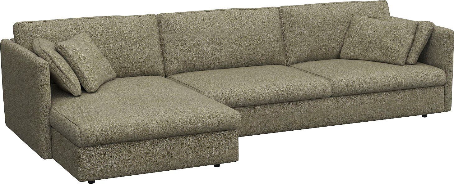 FLEXLUX Hoekbank Lovane Zacht en zeer comfortabel, grote zitdiepte op koudschuim, inclusief sierkussen