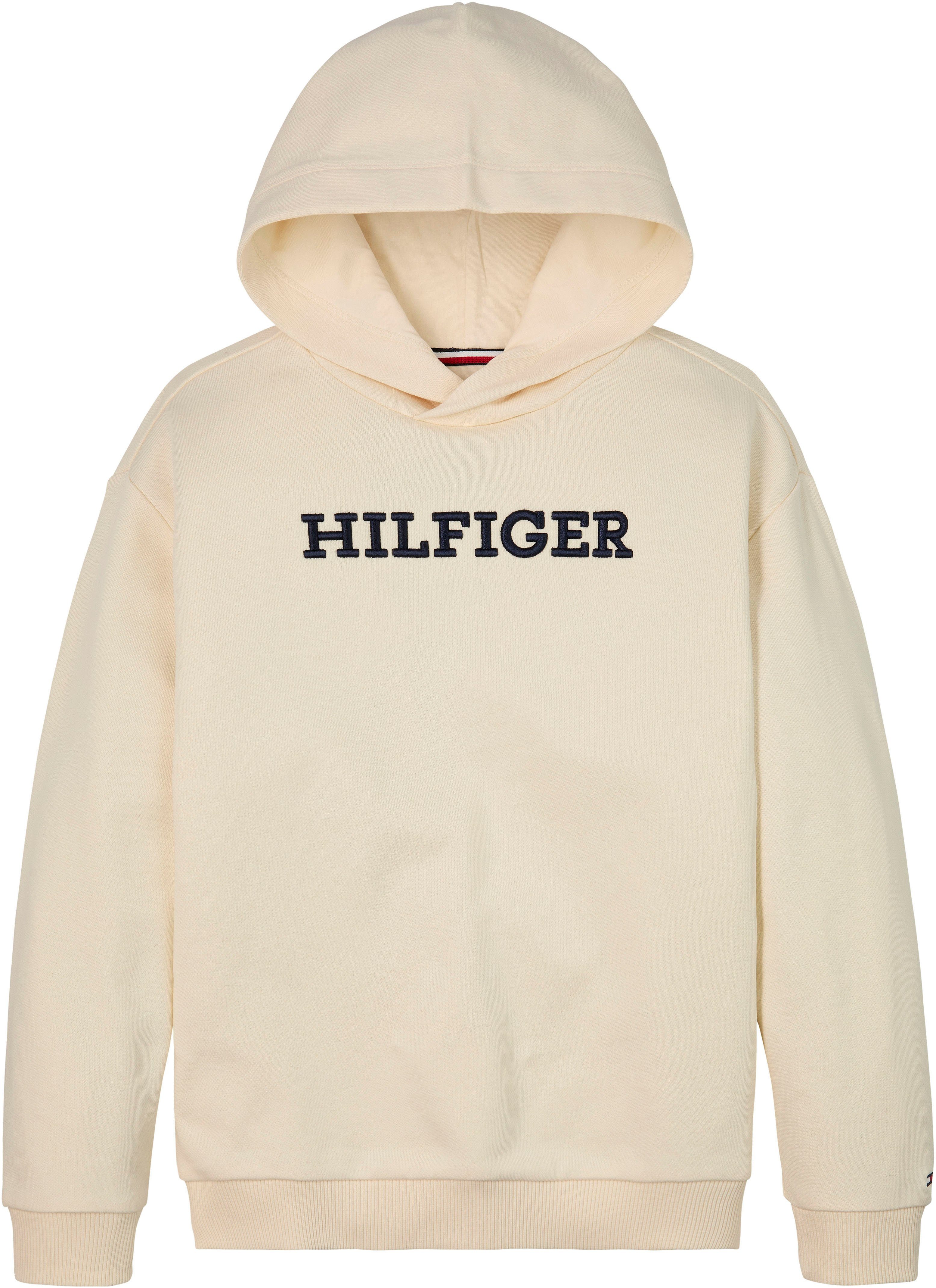 Tommy Hilfiger Hoodie U MONOTYPE HOODIE met logoborduursel op borsthoogte