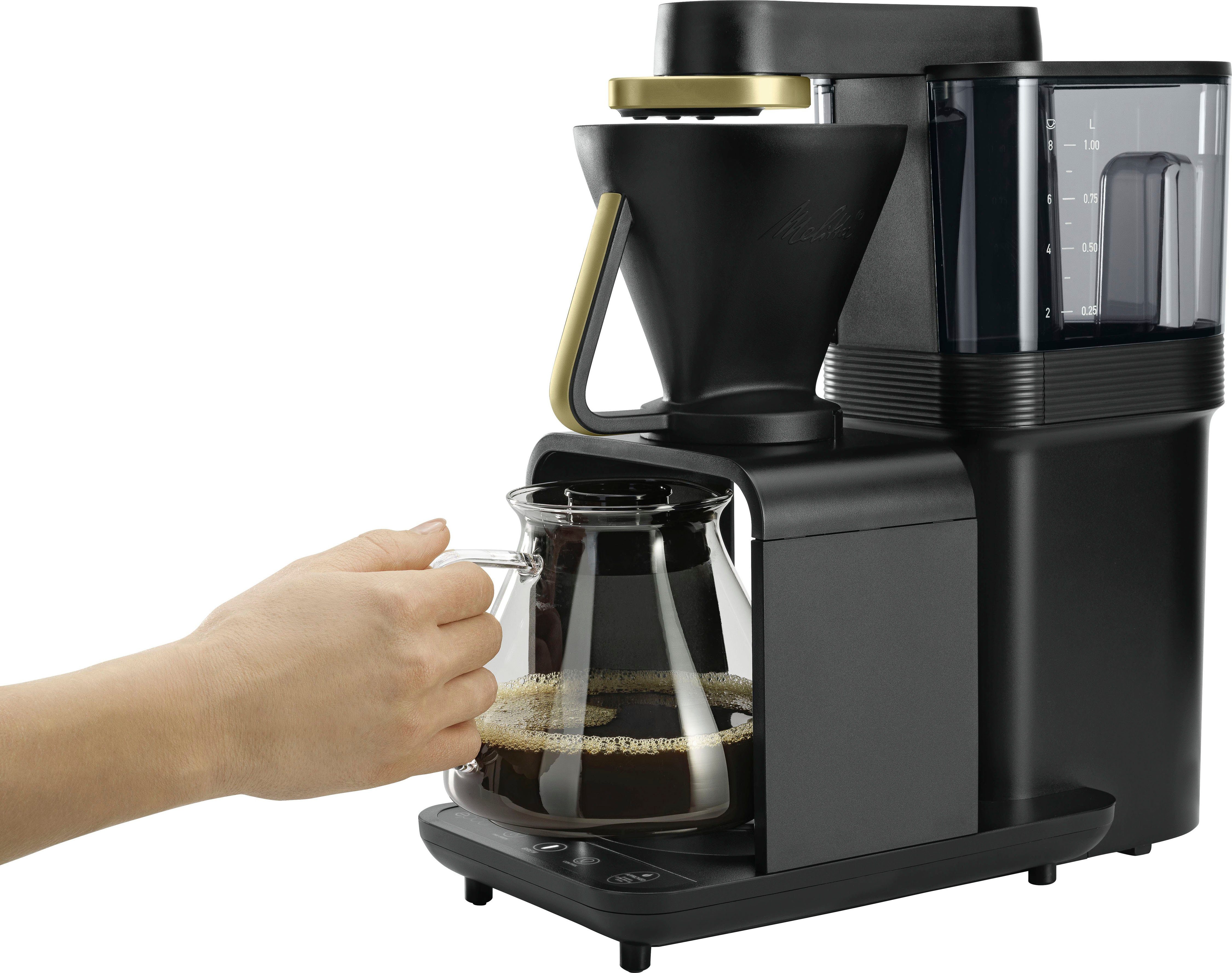 Melitta Filterkoffieapparaat Epour® 1024-11 zwart/zilver, 1 l