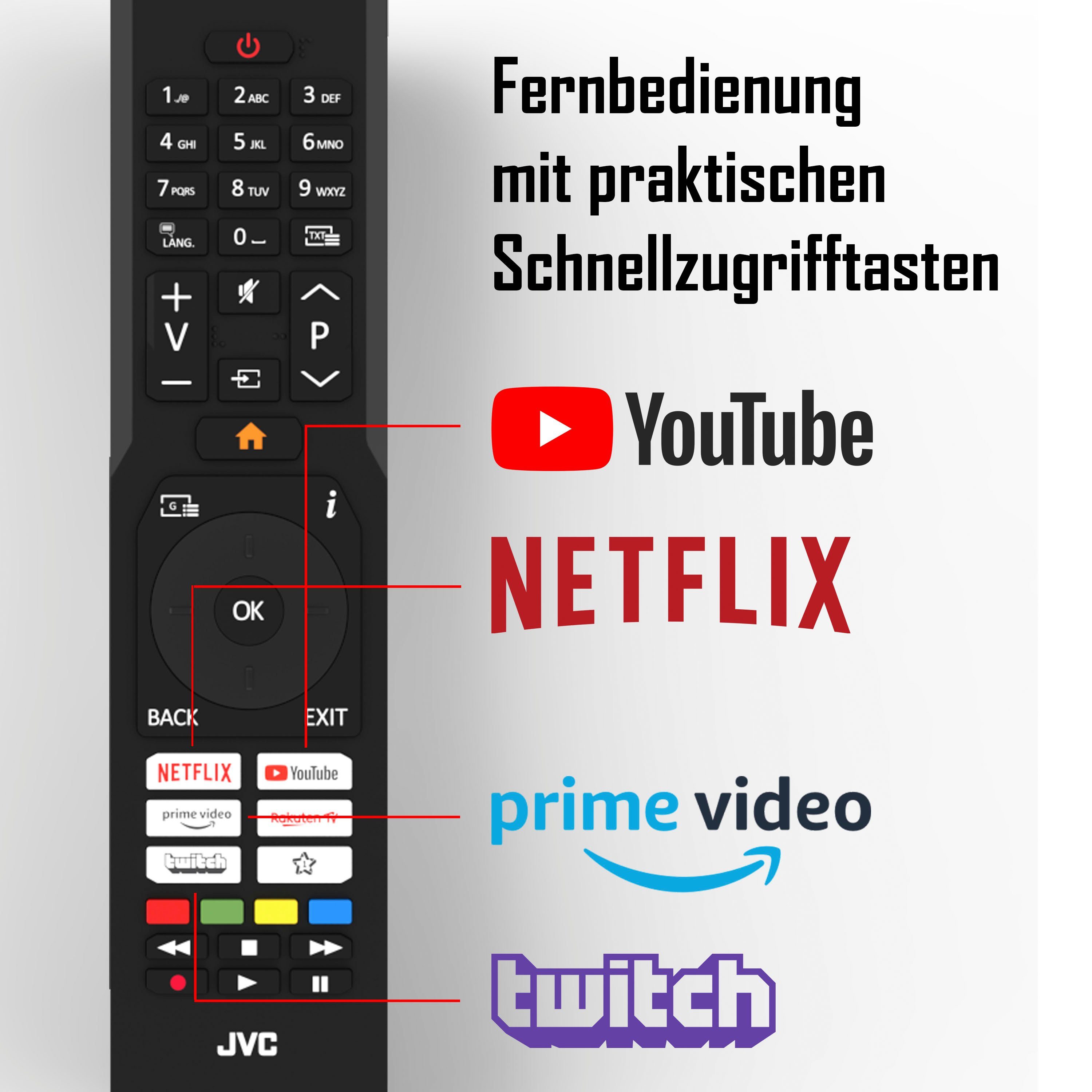 JVC Led-TV LT-43VU6355, 108 cm / 43", 4K Ultra HD, Smart TV