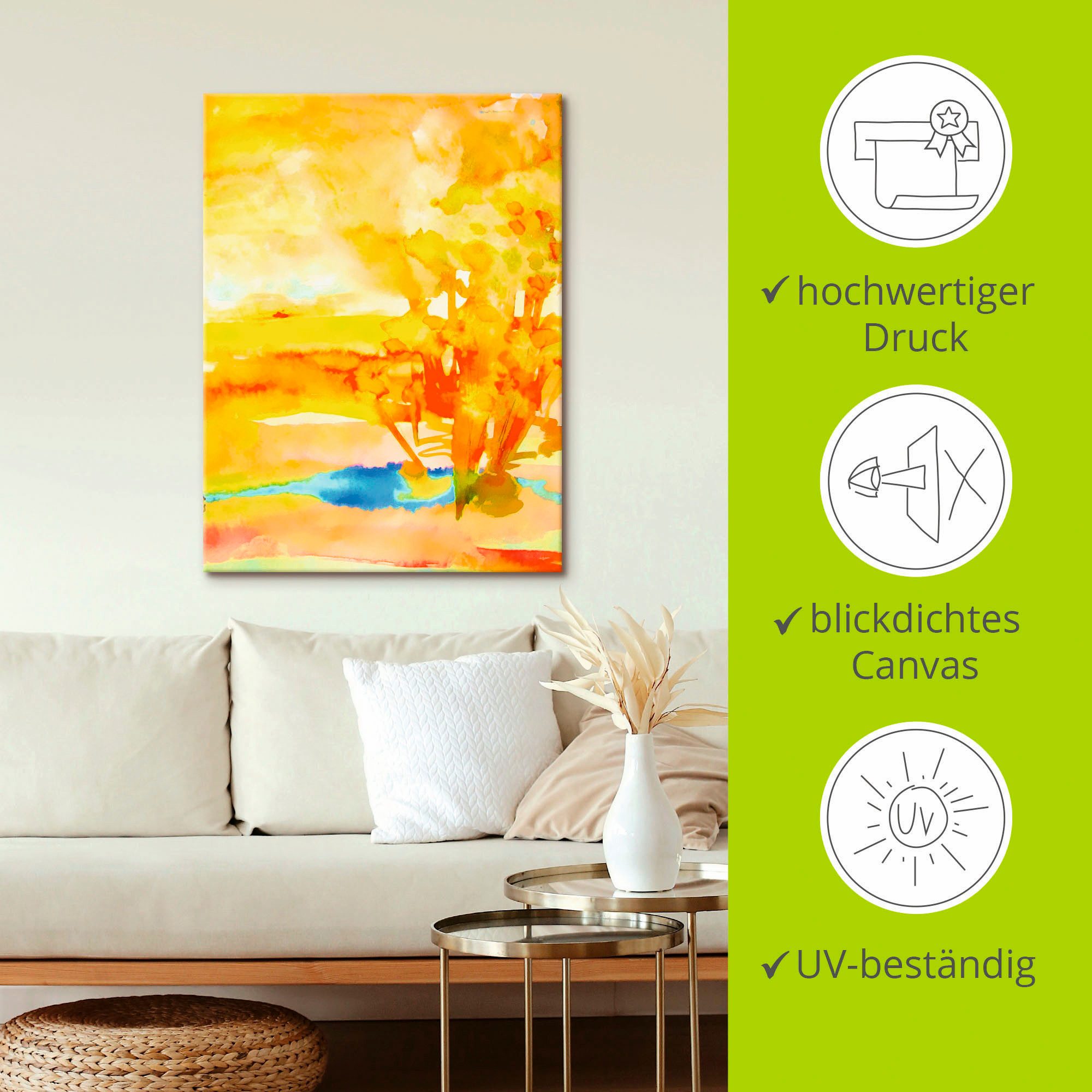 Artland Artprint op linnen Dagdroom gespannen op een spieraam