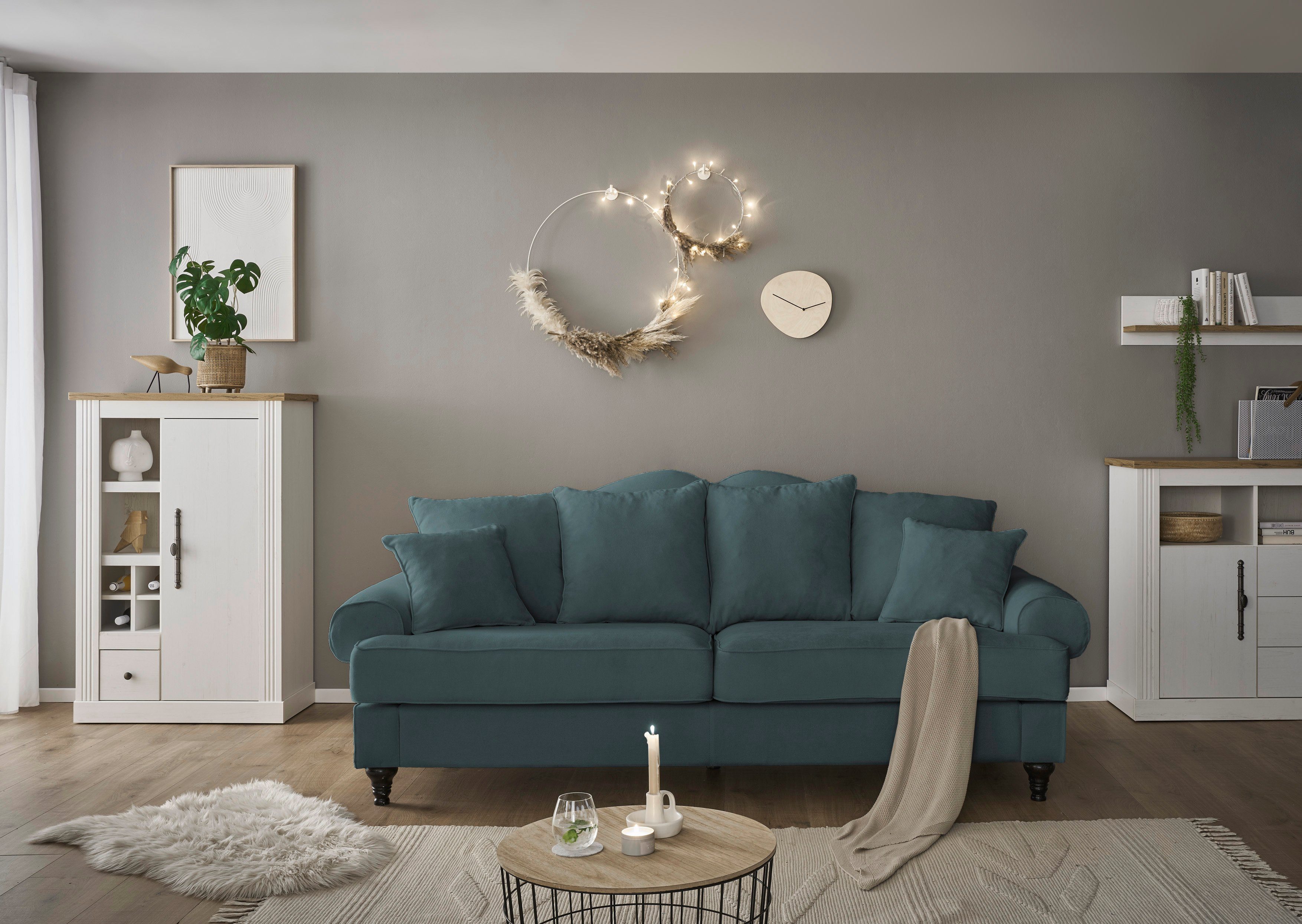 Home affaire 3,5-zitsbank Westminster met binnenveringsinterieur