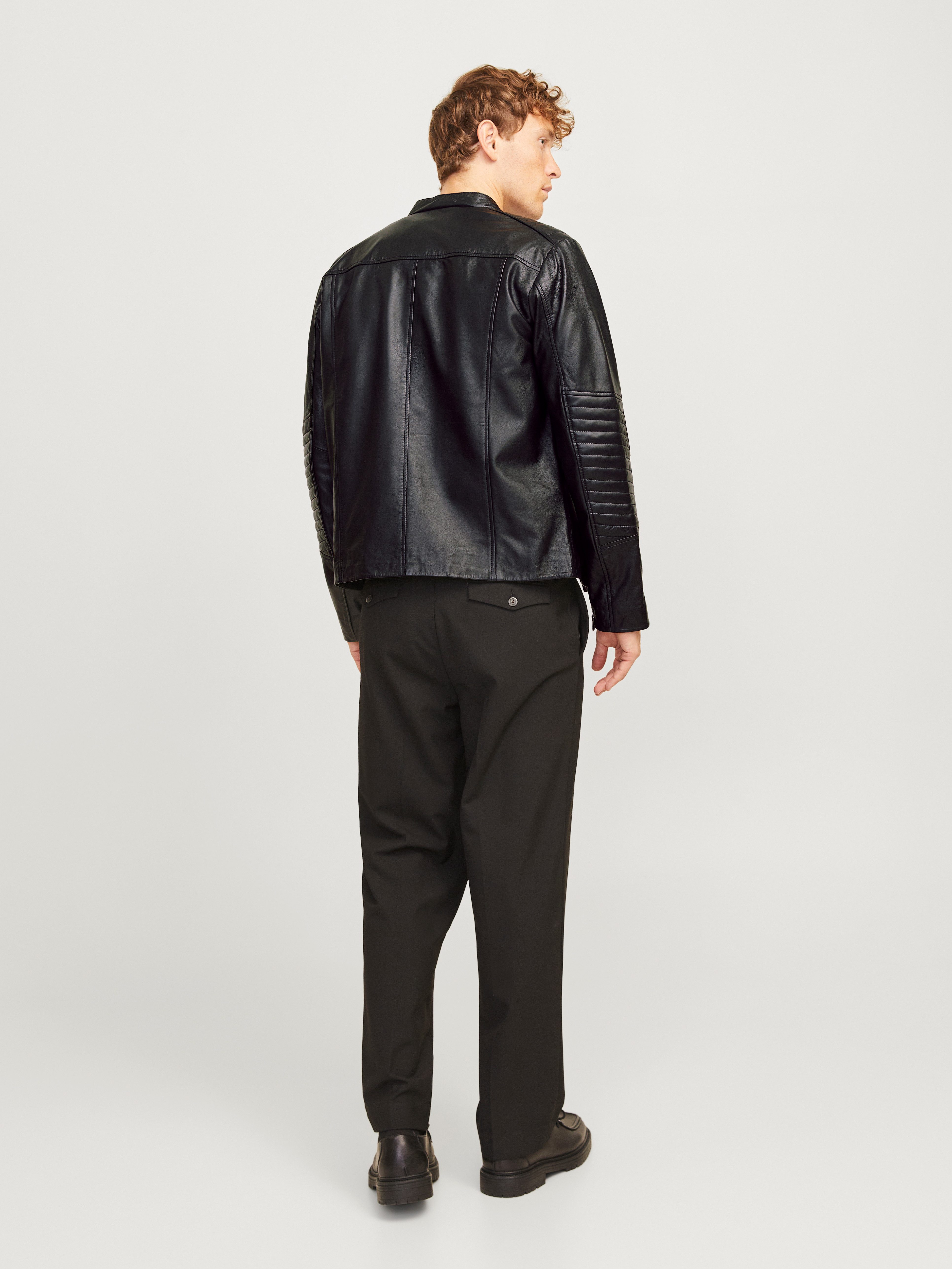 Jack & Jones Leren jack JJELIAM LAMB LEATHER JACKET NOOS