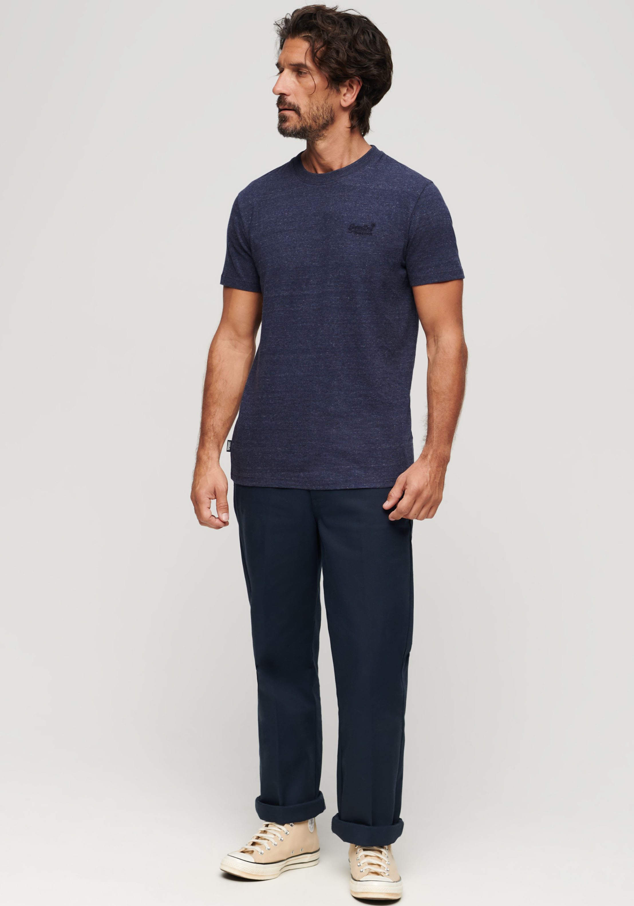 Superdry Shirt met ronde hals ESSENTIAL LOGO EMB TEE