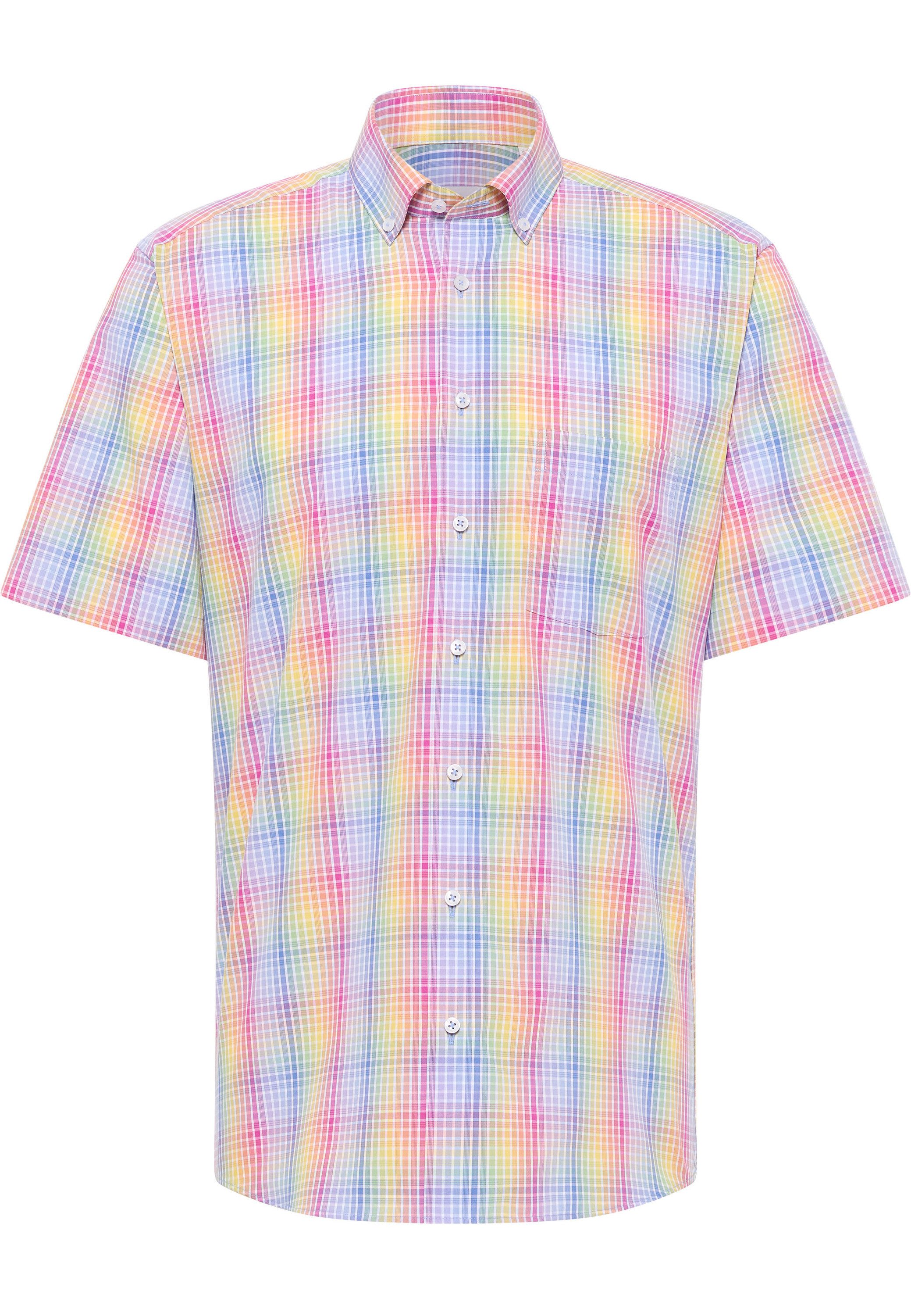 Eterna Overhemd met korte mouwen MODERN FIT NON IRON (strijkvrij)