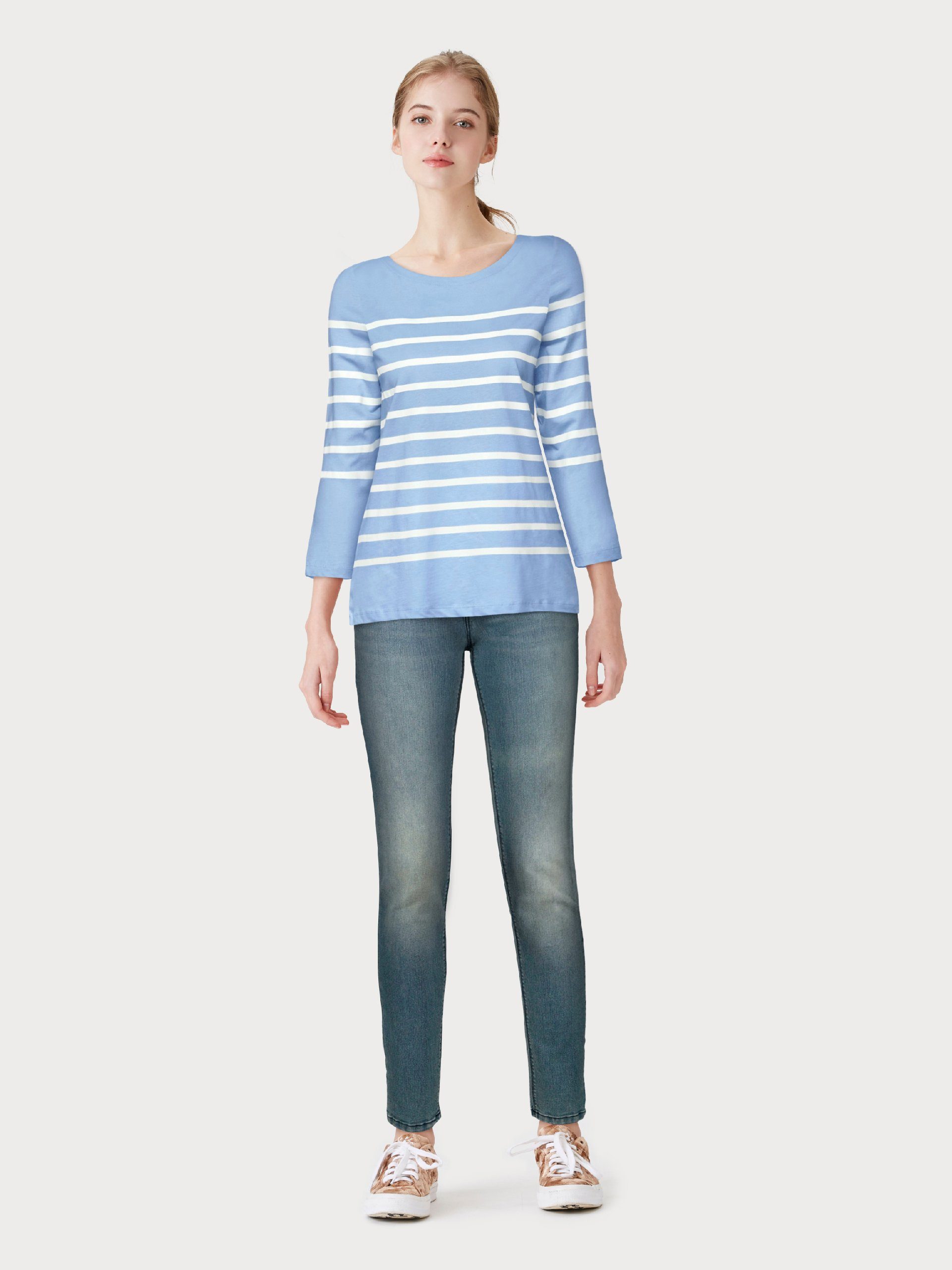 Arizona Skinny fit jeans Shaping skinny pasvorm, normale taille, in stretchkwaliteit, used-look