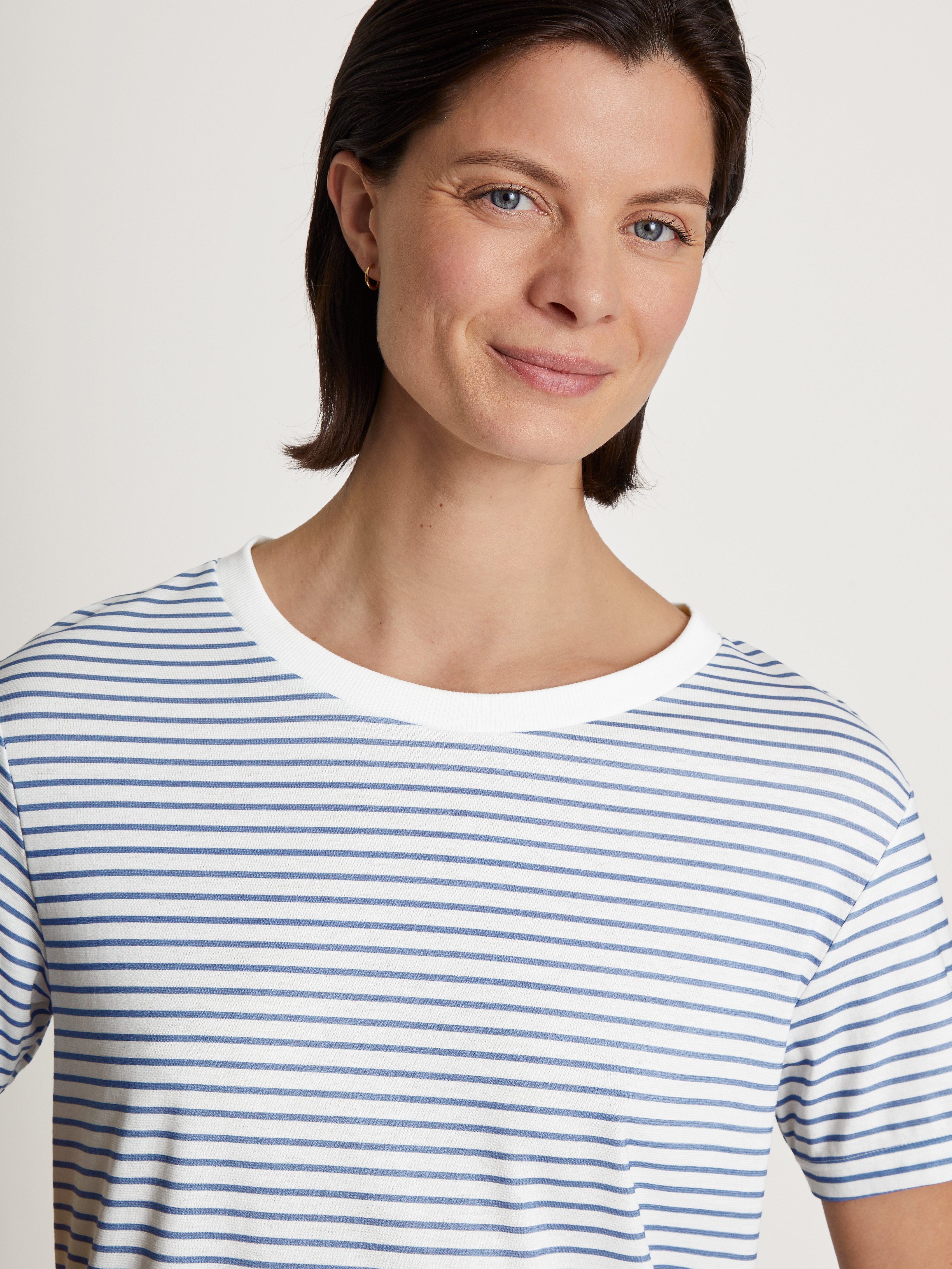 CALIDA Nachthemd Cotton Stripes met comfortabele, rechte snit