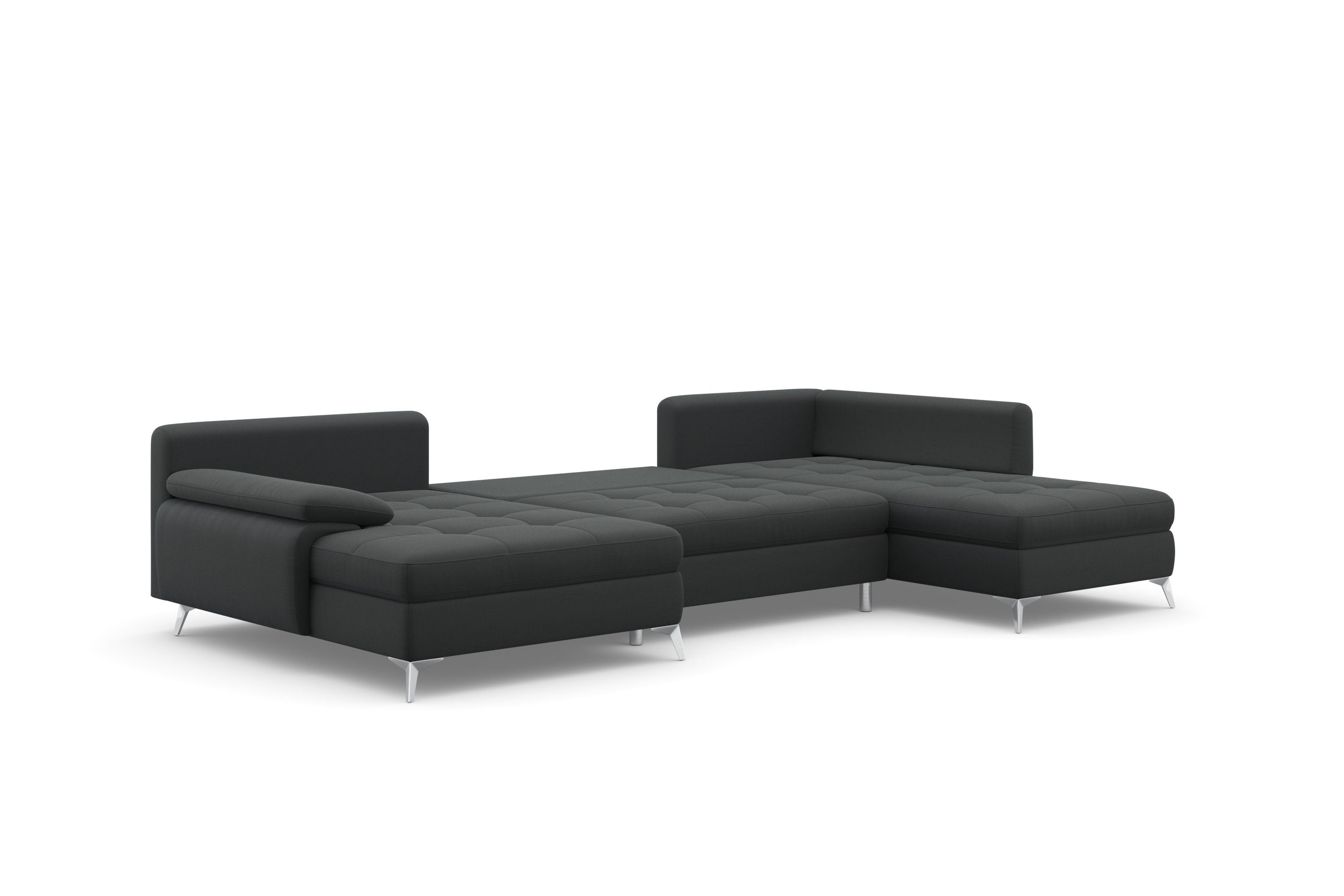 sit&more Zithoek Latigo U-vorm met récamier, naar keuze met slaapfunctie en bedkist