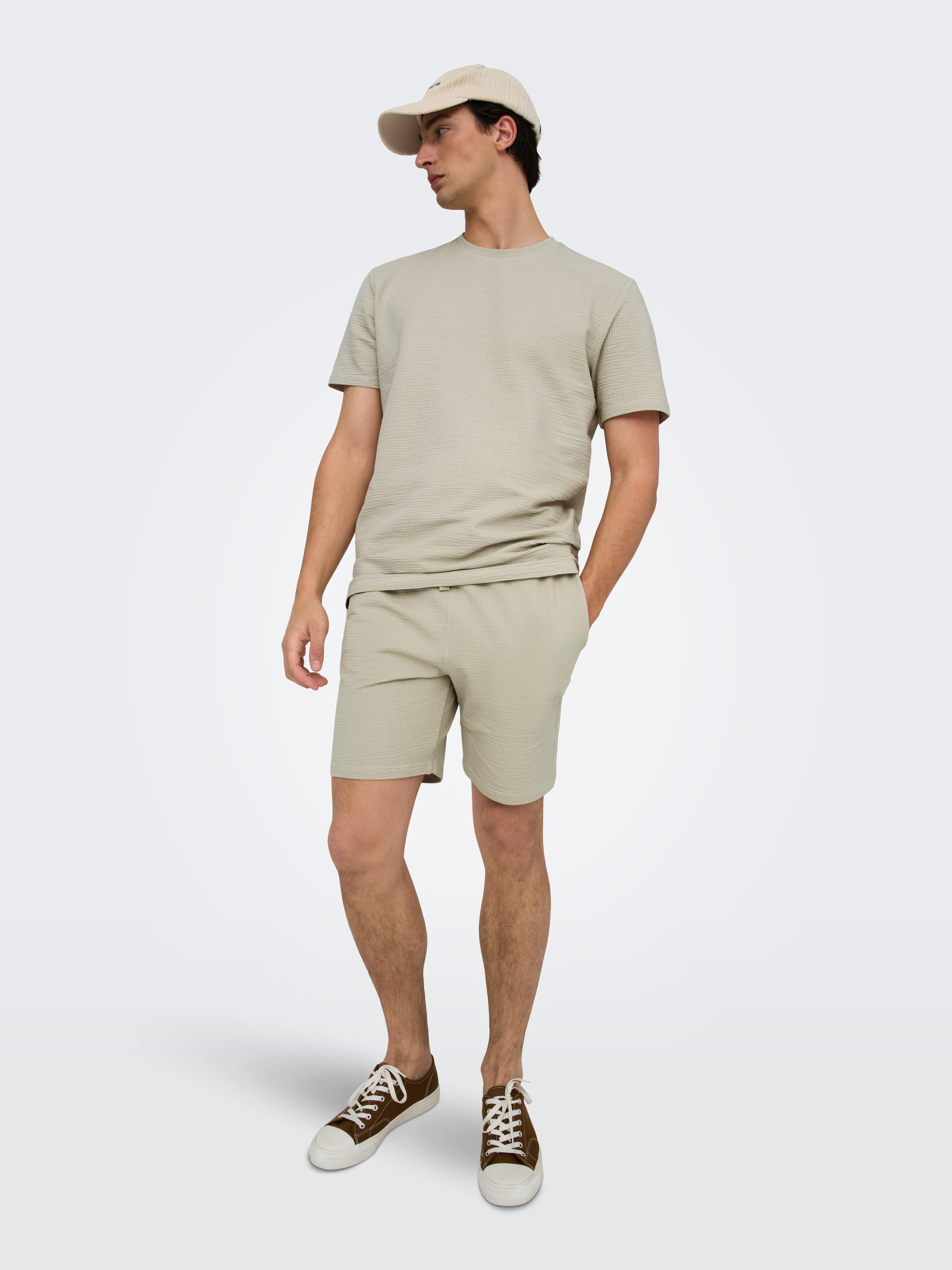 ONLY & SONS Short ONSKIAN LIFE REG SEERSUCKER SHORTS NOOS