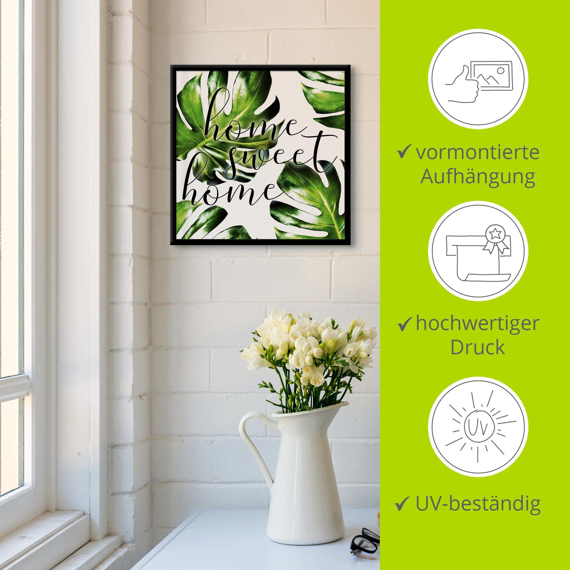 Artland Artprint Home sweet home
