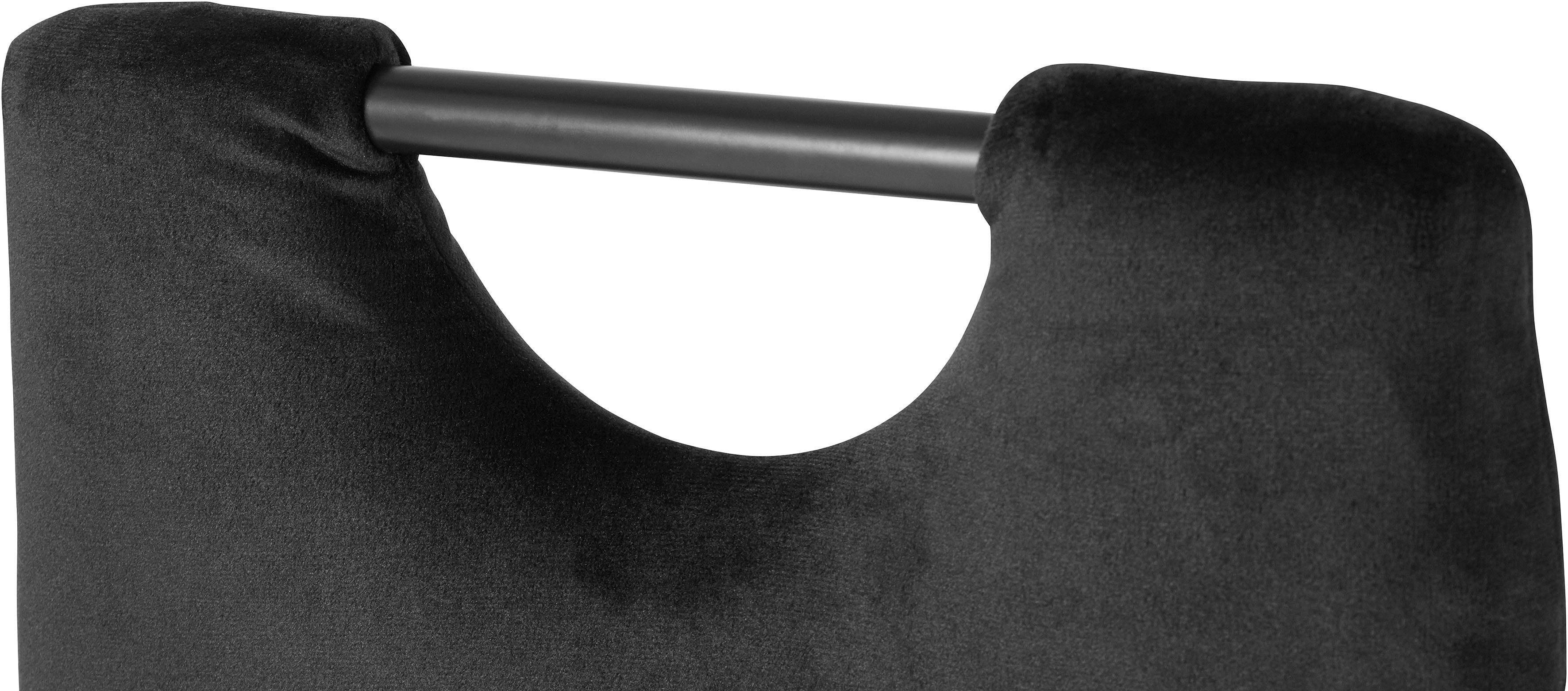 INOSIGN Eetkamerstoel (set van 2 of 4) met veloursovertrek, rugleuning met handgreep (set)