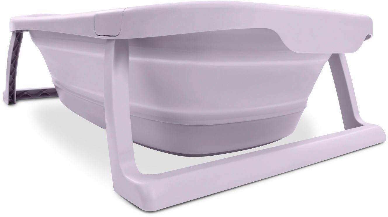 Hauck Babybadje Wash N Fold M, Lavender Vouwbad met watertemperatuurmeting aan de afvoerstop
