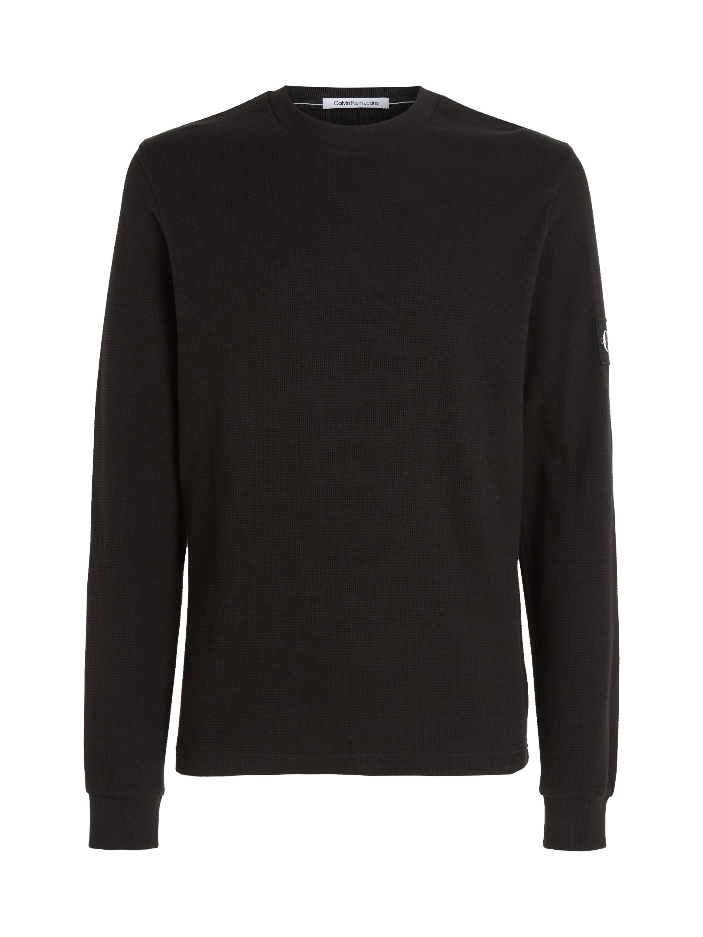 Calvin Klein Shirt met lange mouwen BADGE WAFFLE LS TEE