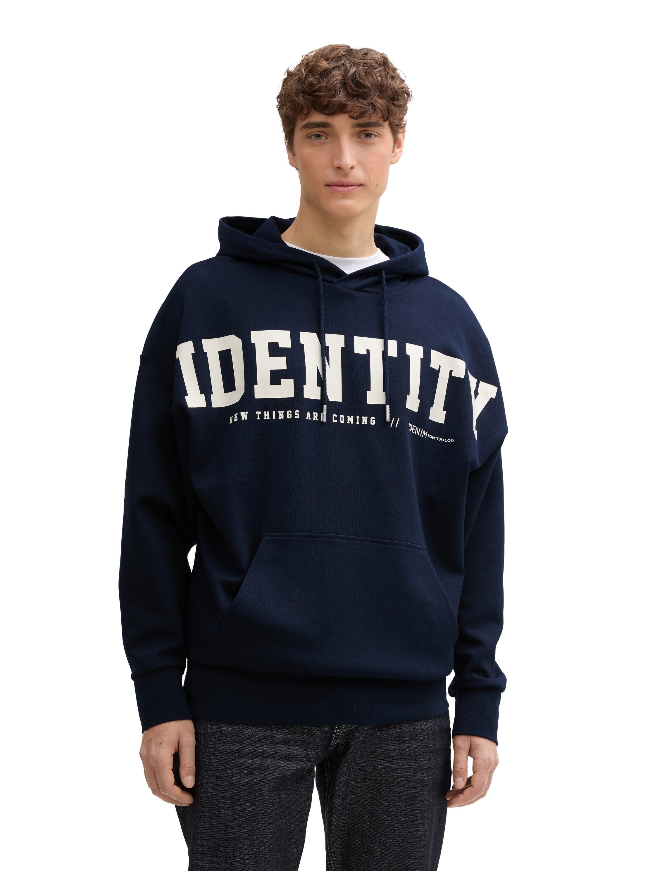 Tom Tailor Denim Hoodie heren hoodies maat L blauw