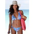 s.oliver red label beachwear bikinibroekje maya met sierringen in hoorn-look blauw