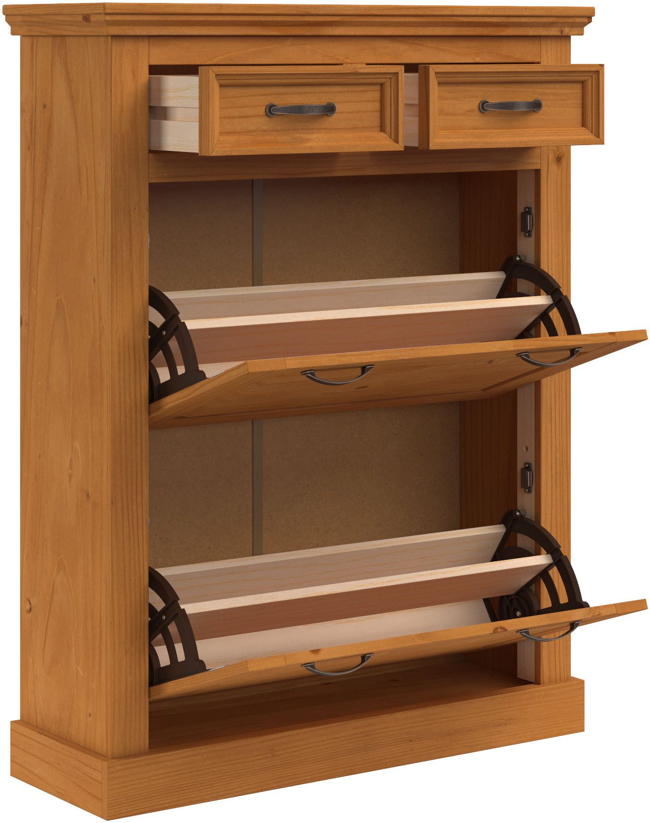 Home affaire Schoenenkast Selma met 2 kleppen en 2 lades, breedte 90 cm