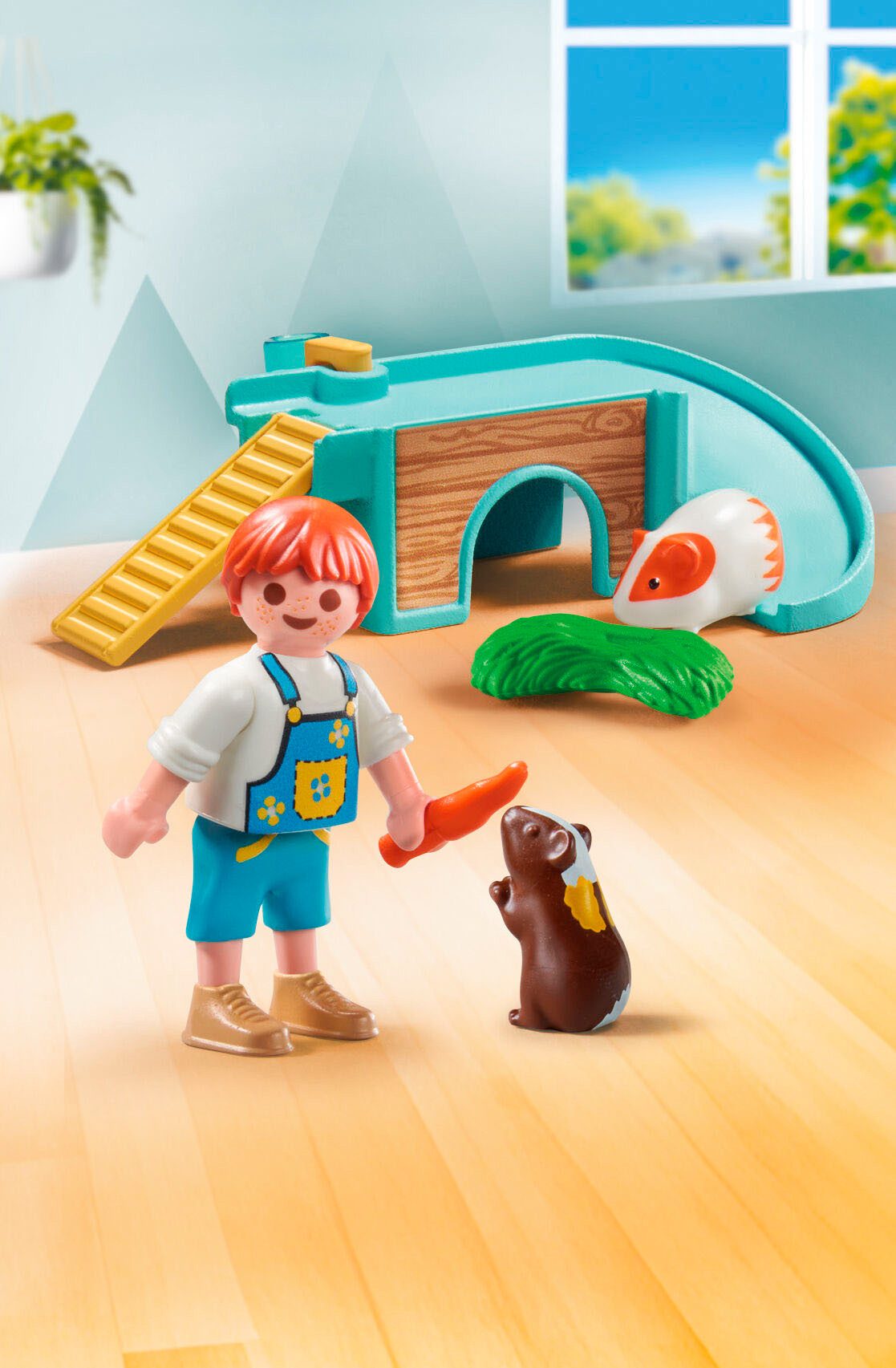Playmobil® Constructie-speelset Junge mit Meerschweinchen (71746), Playmobil My Life (10-delig)