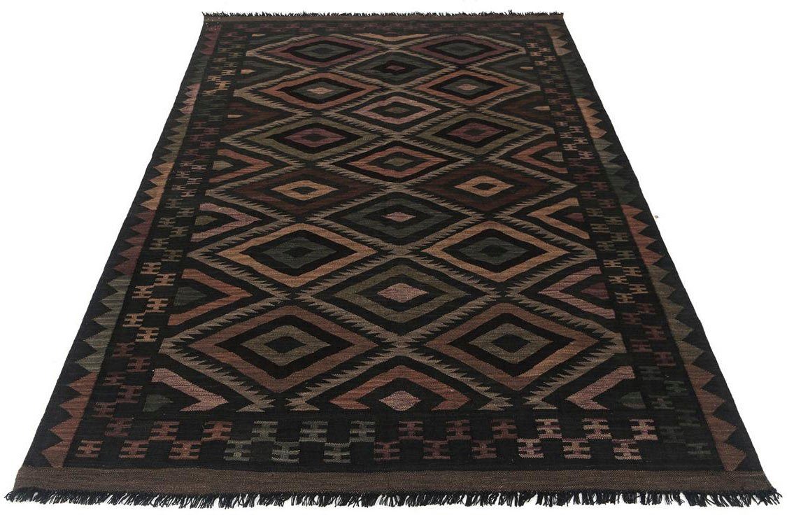 morgenland Wollen kleed Abstract Multicolore 244 x 169 cm Laagpolig
