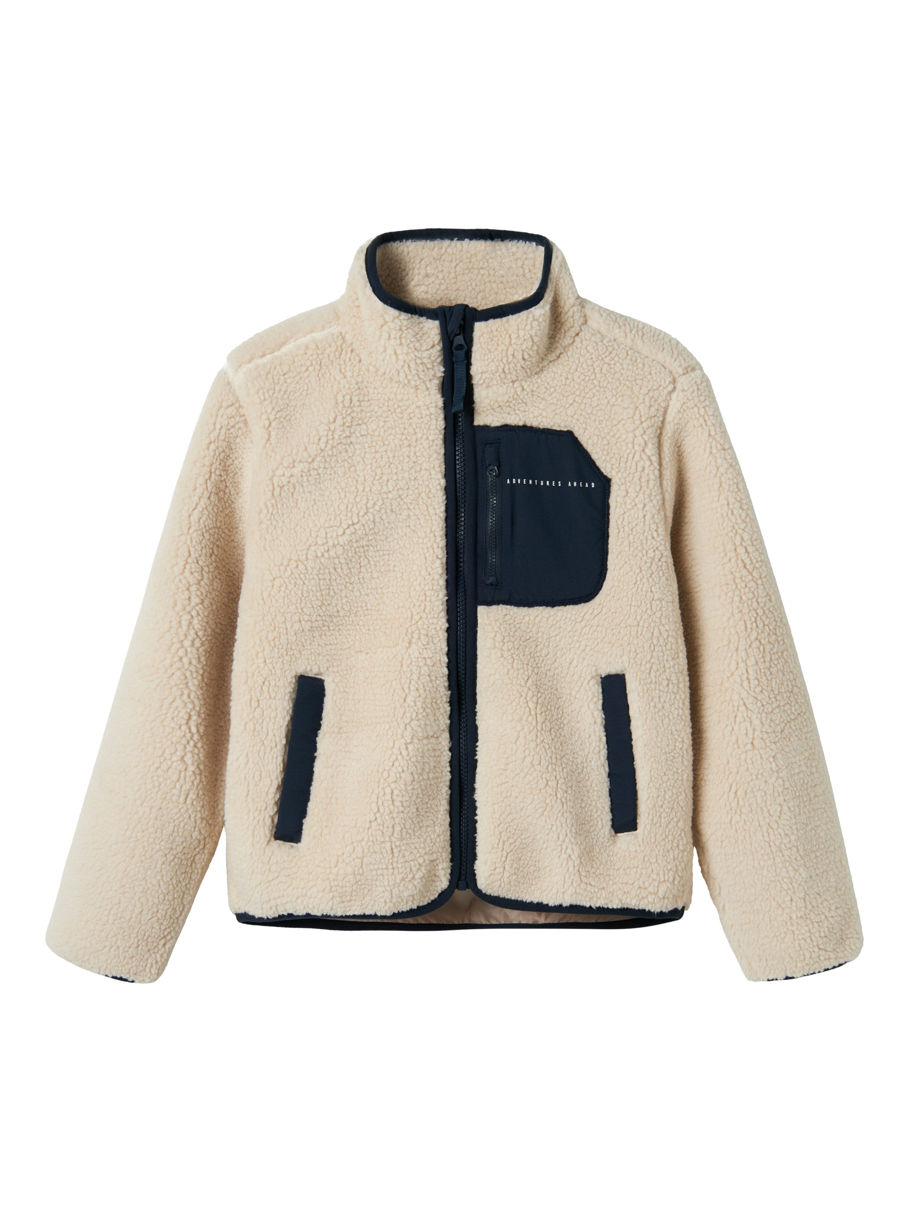 Name It Gebreid fleecejack NKNMATTIA SHERPA JACKET PB