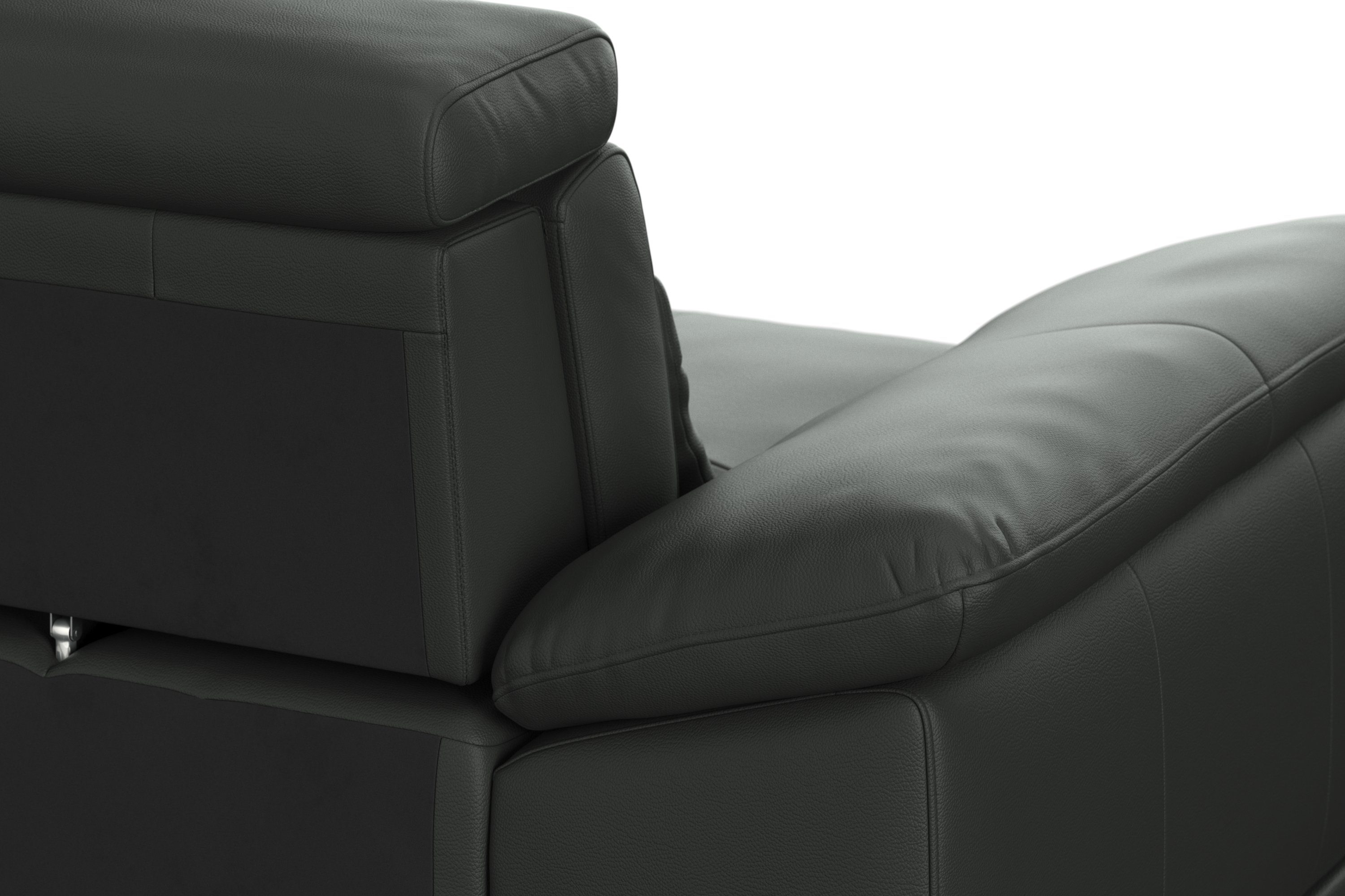 sit&more Hoekbank Cabrio L-vorm, met zitdiepteverstelling, arm- en hoofdsteunverstelling