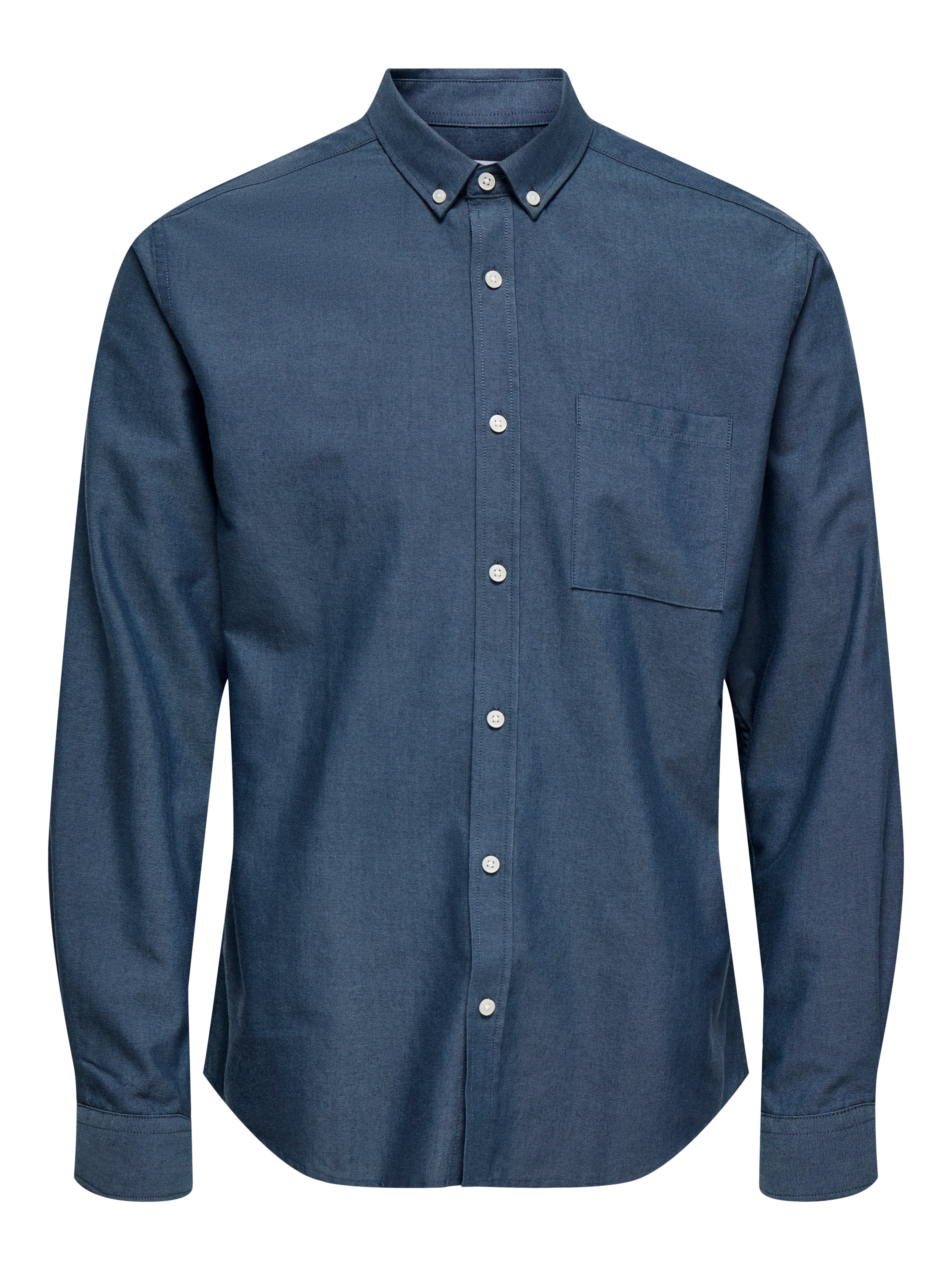 ONLY & SONS Overhemd met lange mouwen ONSALVARO SLIM LS OXFORD SHIRT NOOS
