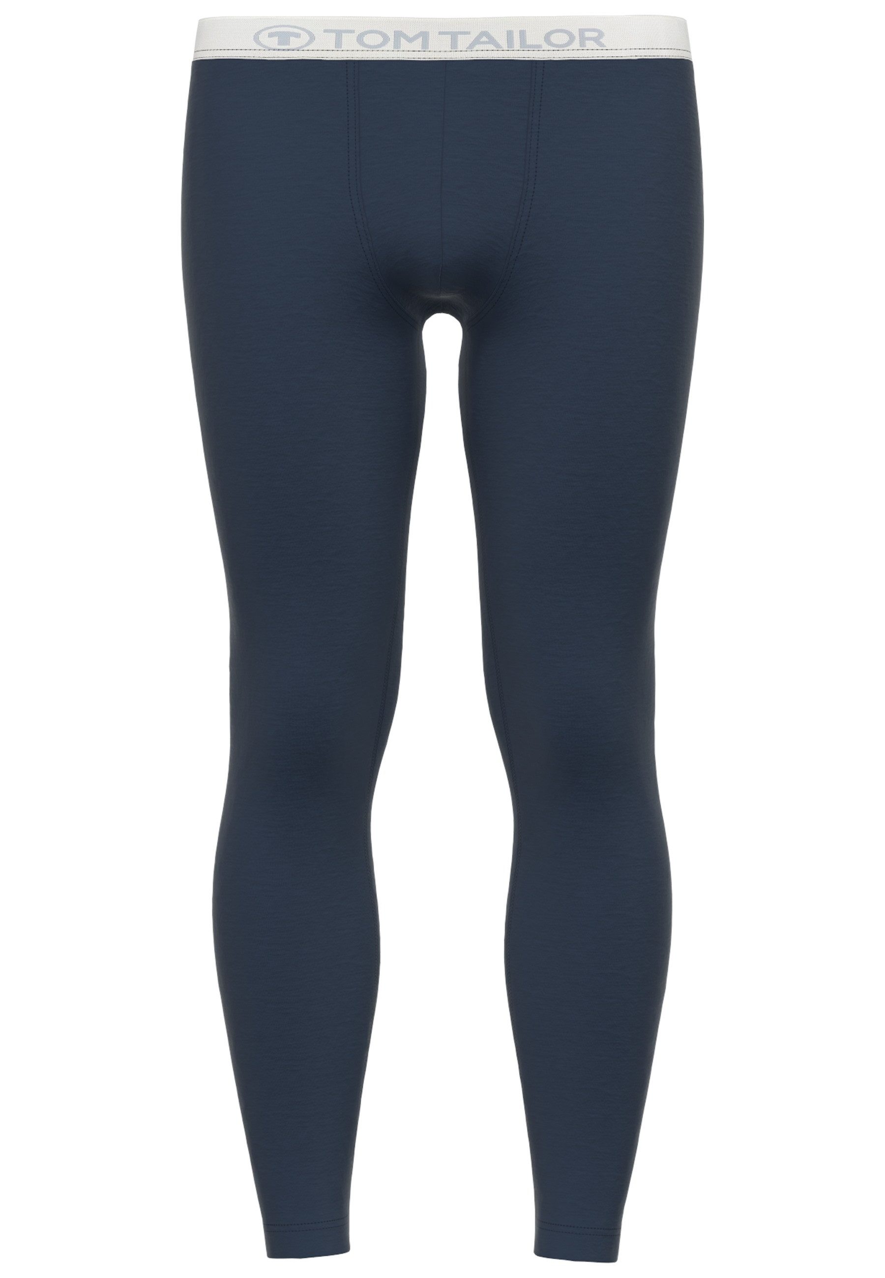 Tom Tailor Legging Logoband, strak, licht, elastisch, basic, comfortabel, katoenmix
