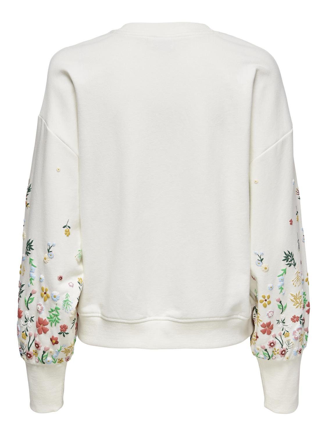 Only Sweatshirt ONLBROOKE L S O-NECK FLOWER SWT