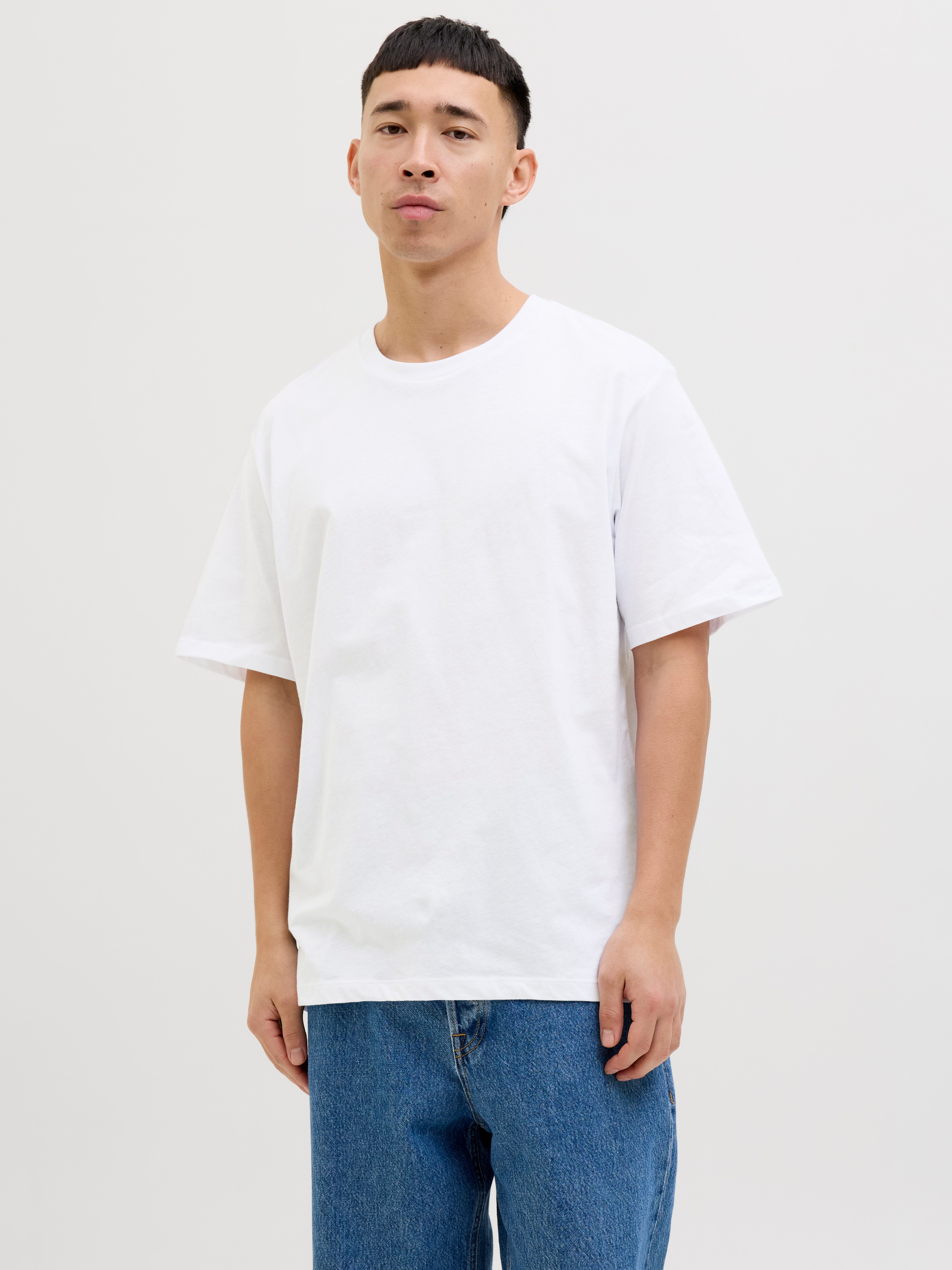 Jack & Jones Shirt met korte mouwen JJHUGO LOOSE TEE SS CREW NECK 3PK MP