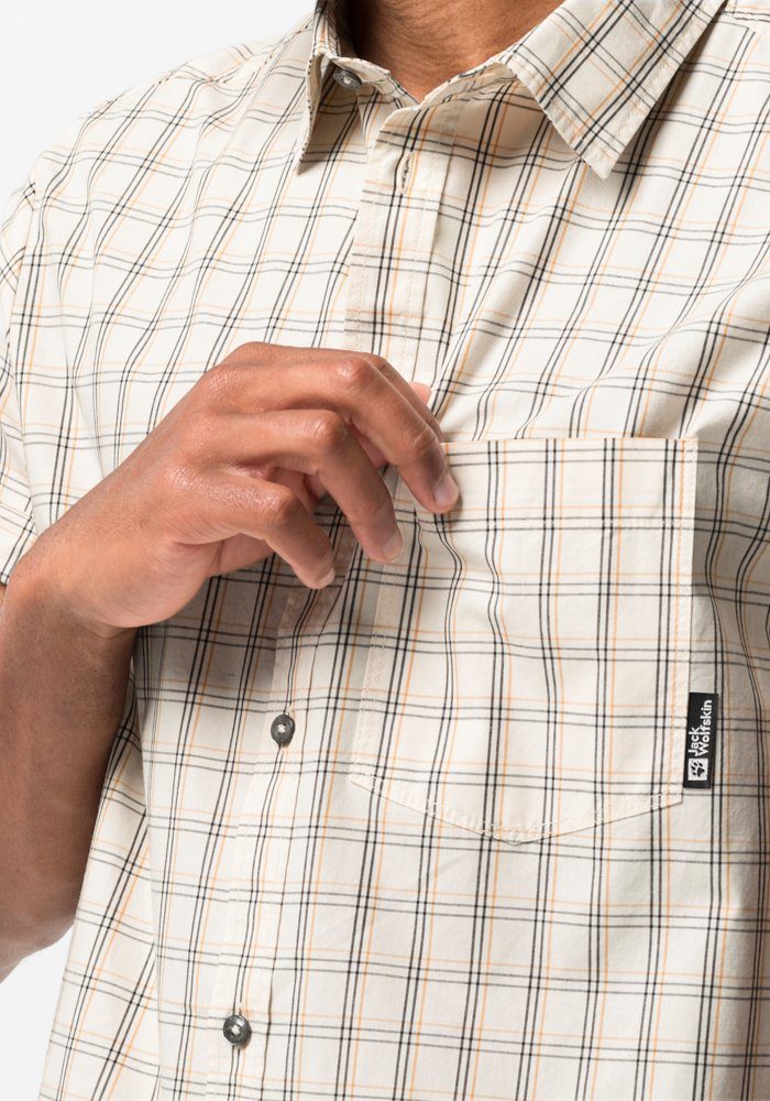 Jack Wolfskin Overhemd met korte mouwen HOT SPRINGS SHIRT M