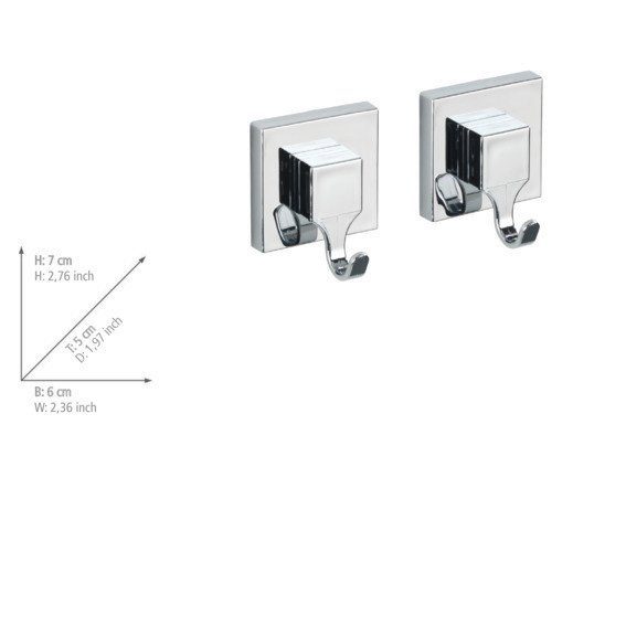 WENKO Wandhaak Vacuüm-Loc® zonder boren