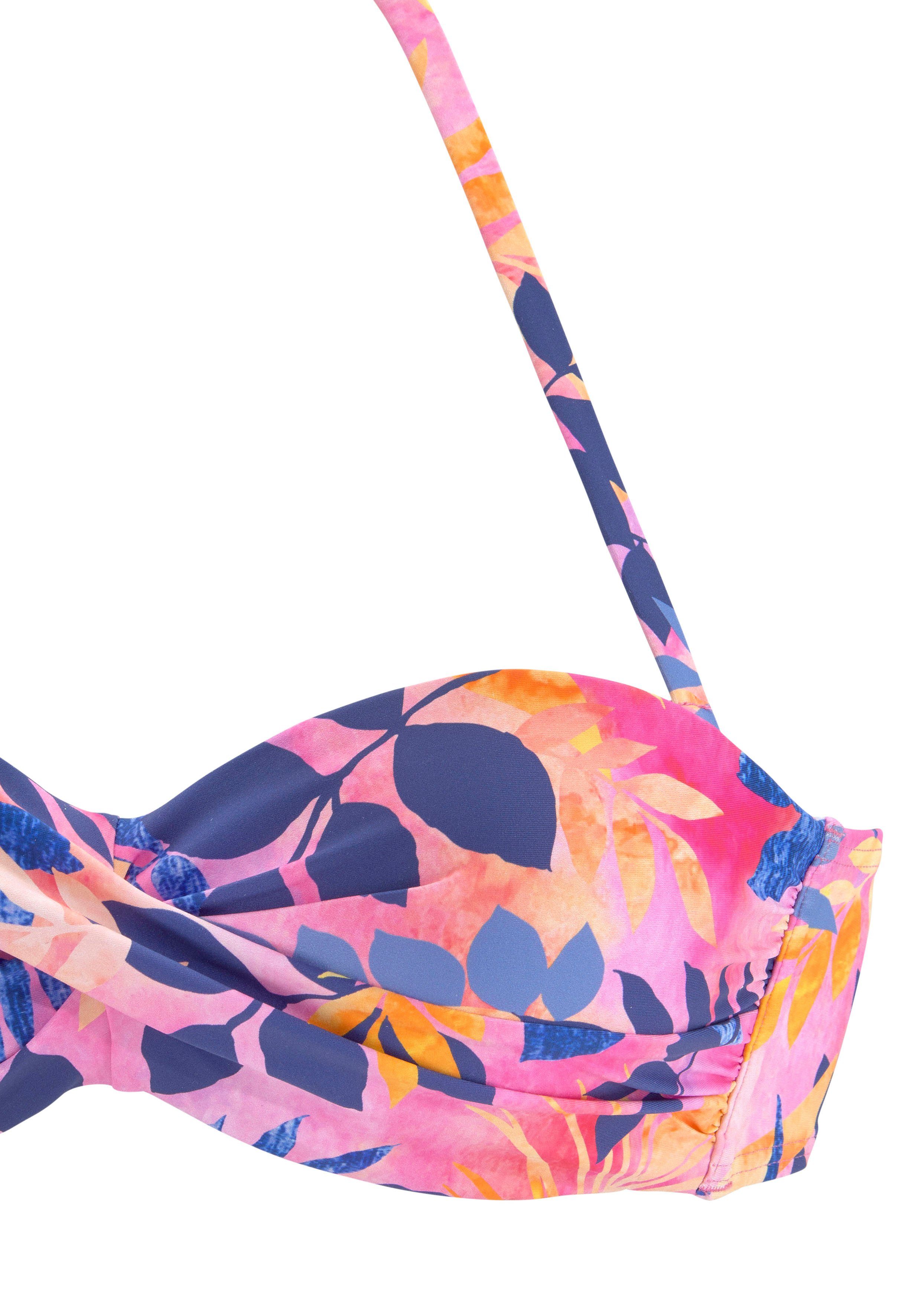 Vivance Beugelbikinitop in bandeaumodel Leilani in gedraaide look