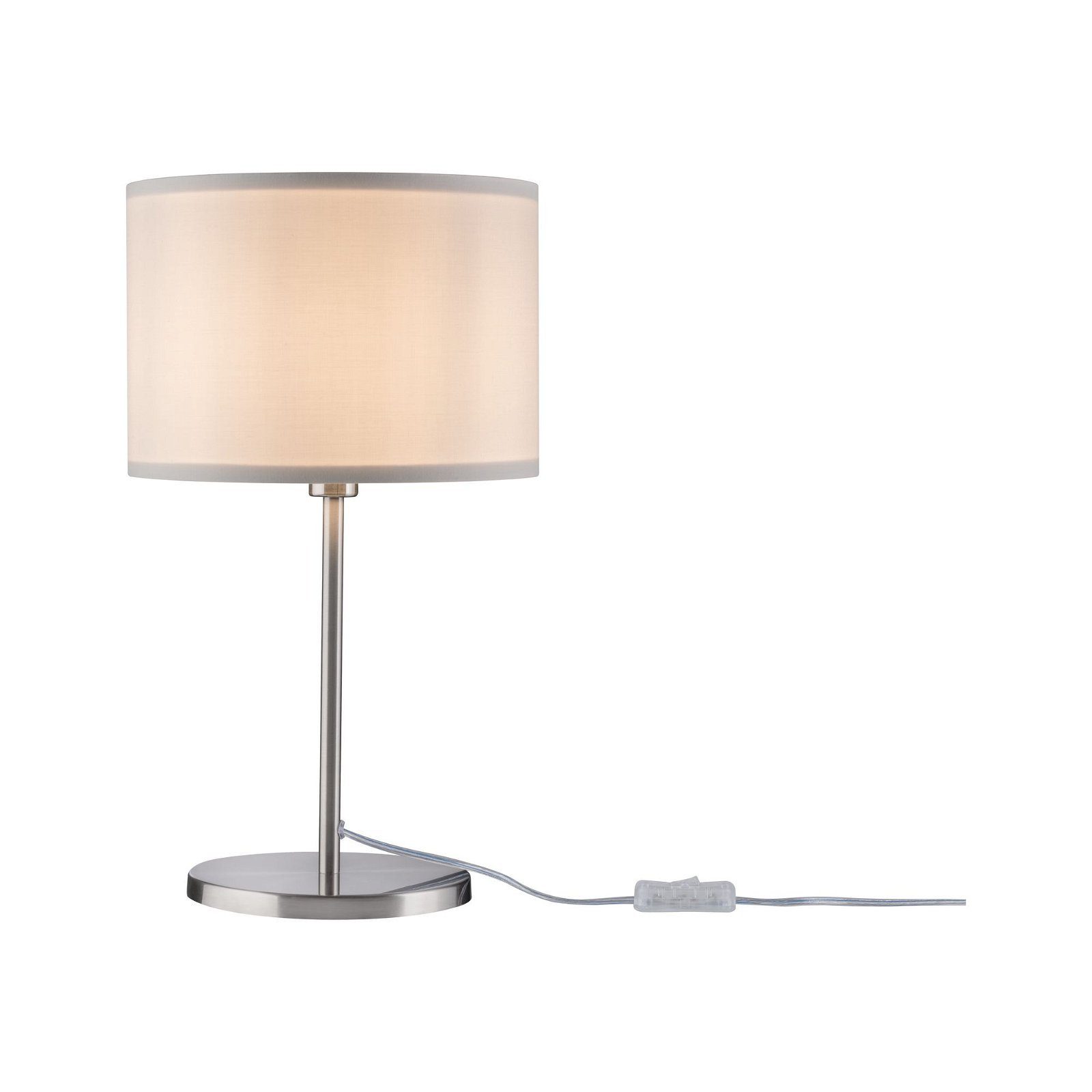 Paulmann Tafellamp Tessa max.1x40W E14 Crème Geborsteld ijzer 230V Metaal/Stof (1 stuk)