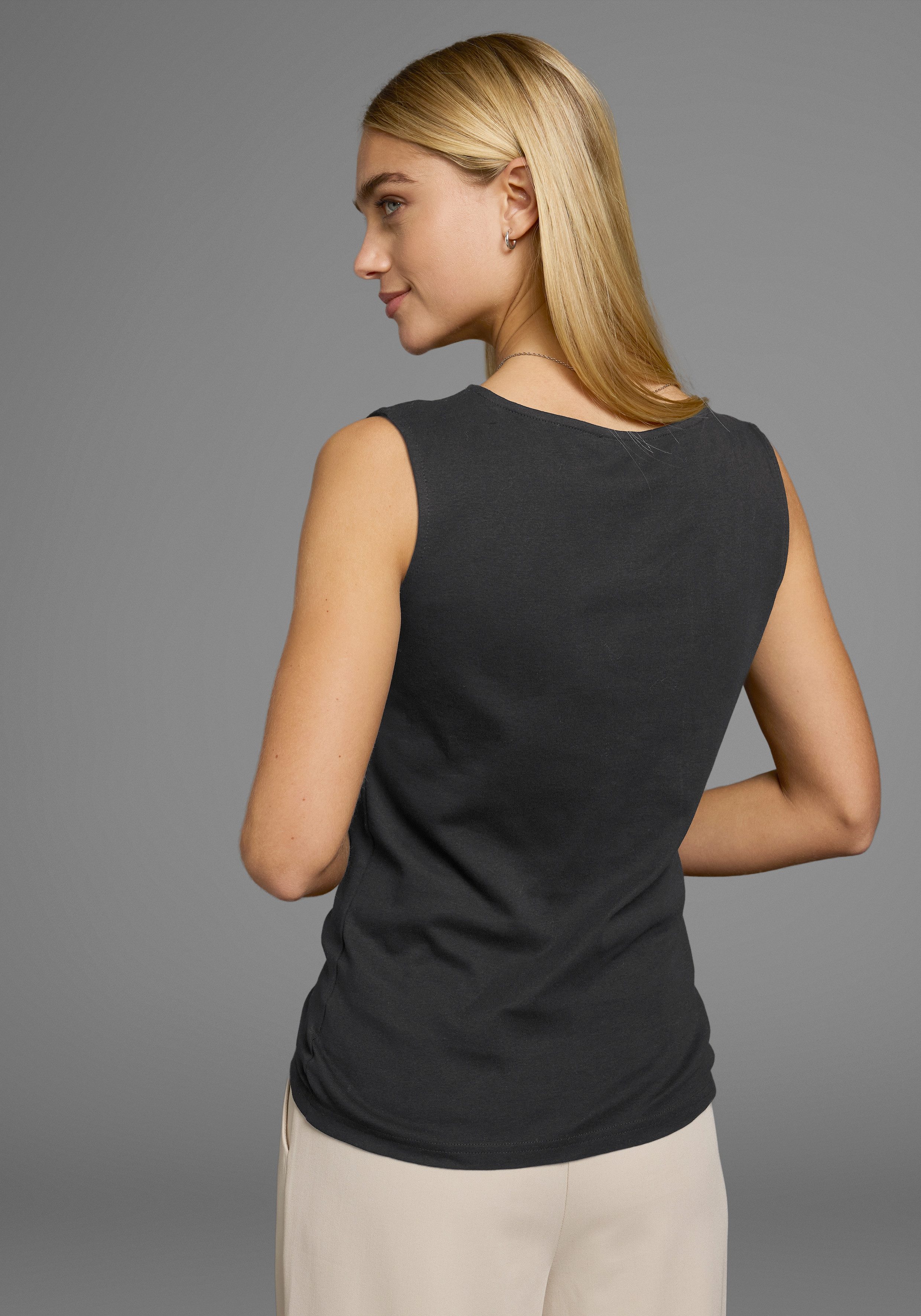 Flashlights Tanktop met boothals