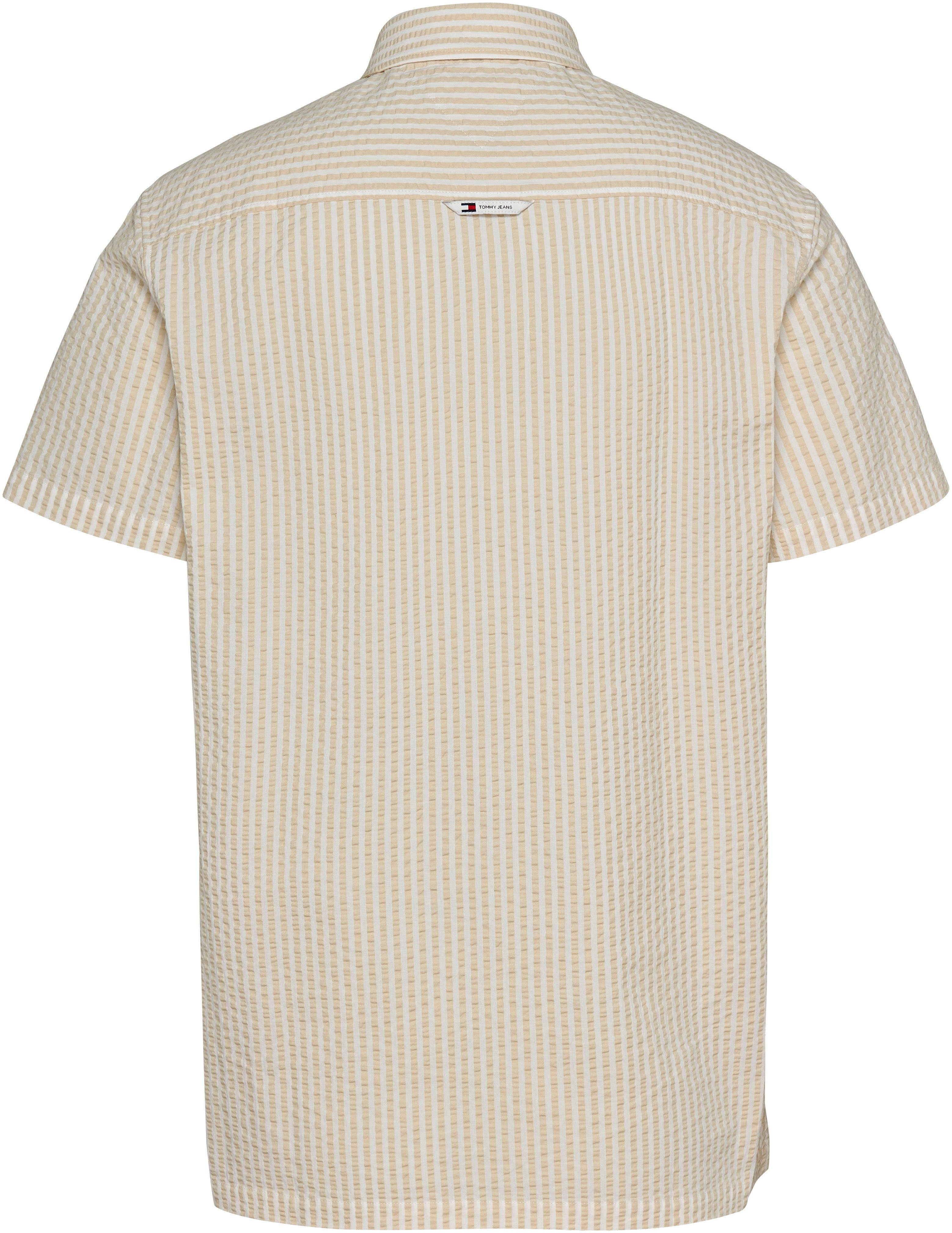 TOMMY JEANS Overhemd met korte mouwen TJM REG STRIPE SEERSUCKER SHIRT