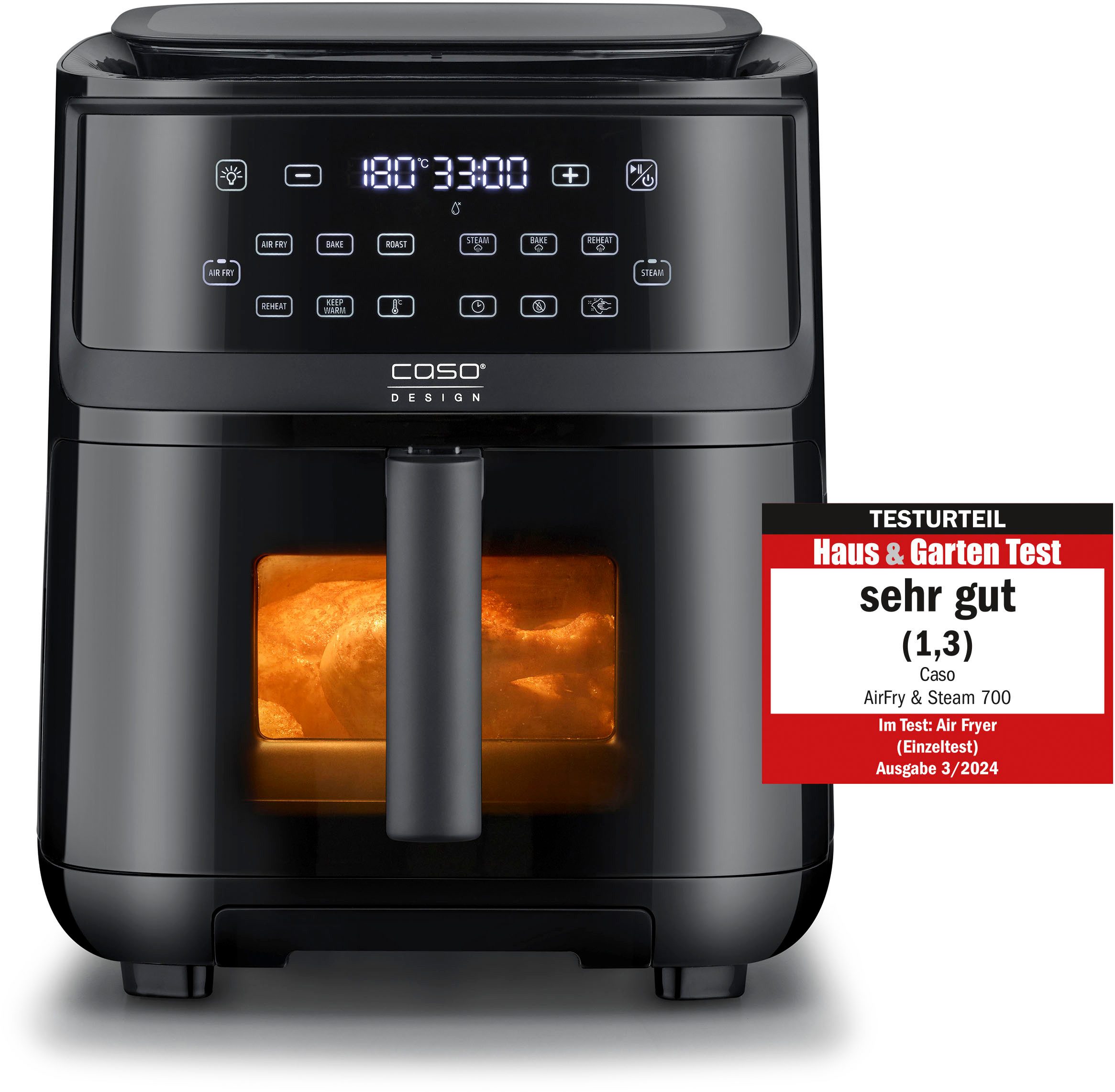 Caso Airfryer 3182 AirFry&Steam 700