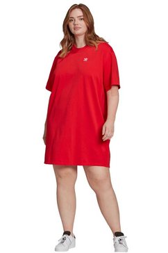 adidas originals shirtjurk adicolor classics big trefoil-jurk rood