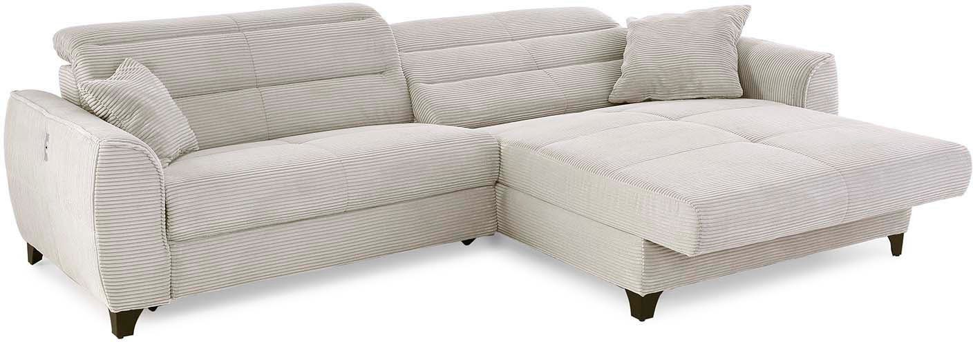 Jockenhöfer Gruppe Hoekbank Double One met 2 x 120 cm brede, elektrisch verstelbare relaxfuncties