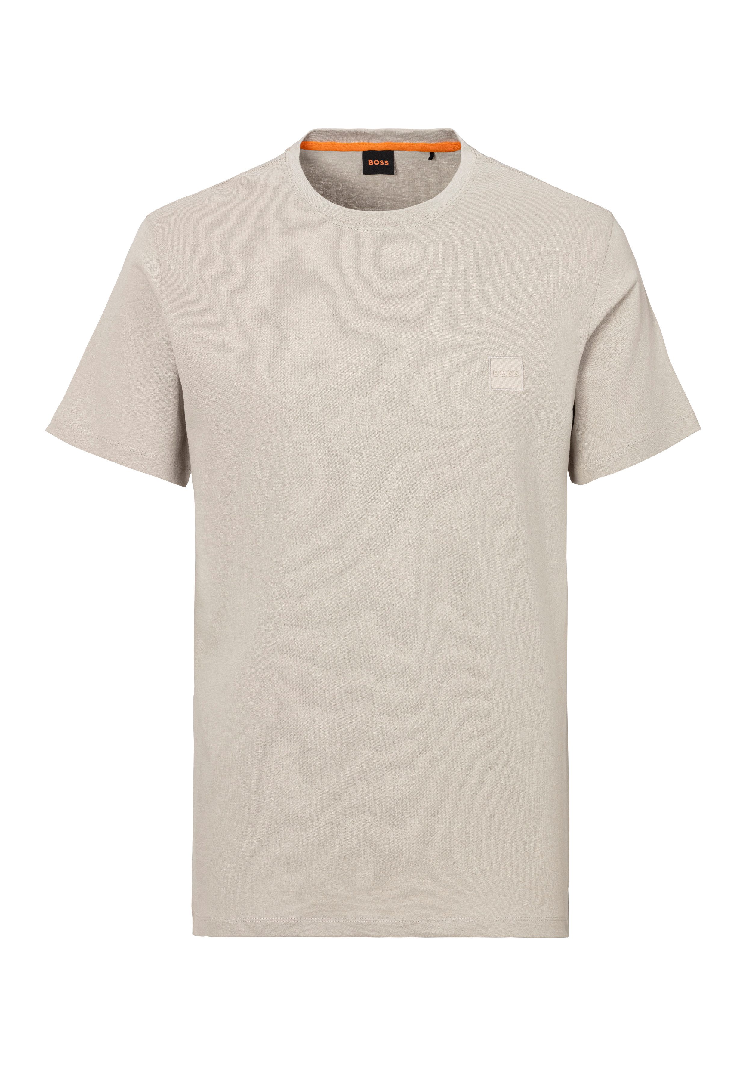 Boss Orange T-shirt Tales met boss-borduursel op de borst